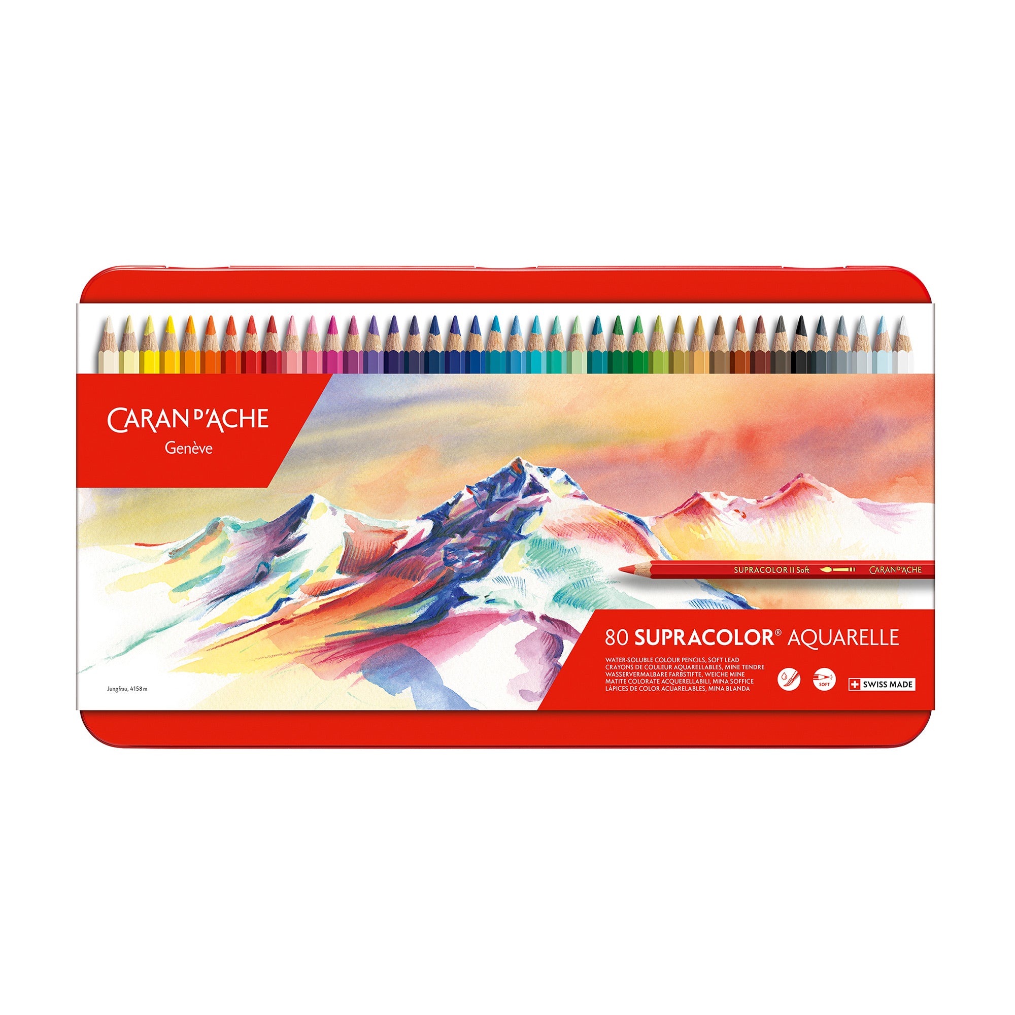 80-Piece SUPRACOLOR Water-Soluble Color Pencils - Unleash Your Creativity!