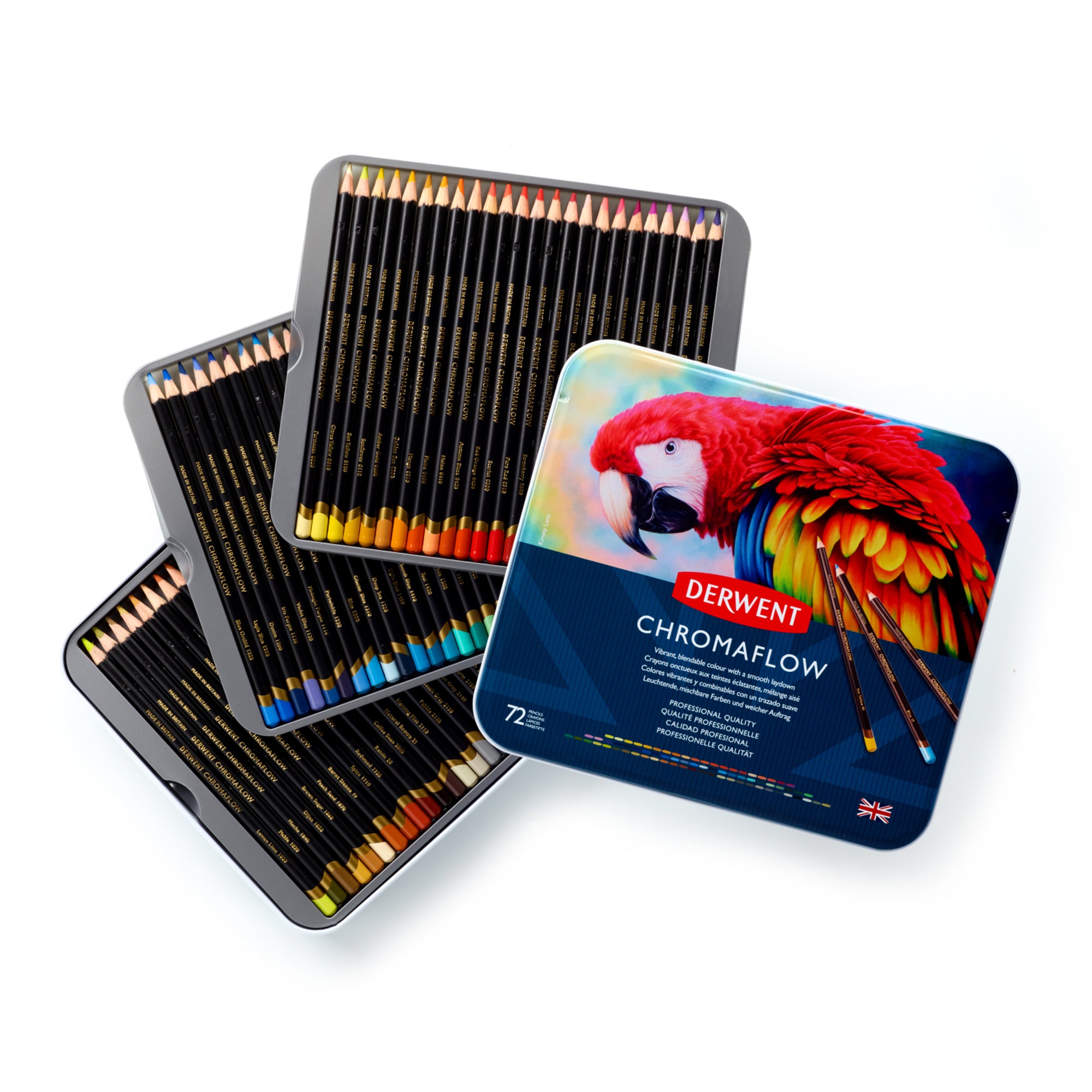 72-Piece Chromaflow Colorful Pencil Set