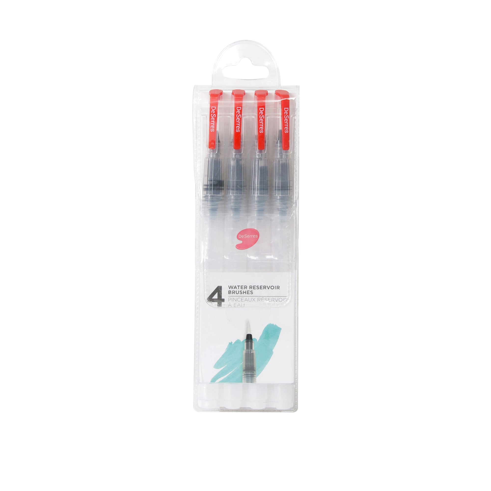 4-Pack Water Reservoir Brushes - The Ultimate Painting Companion