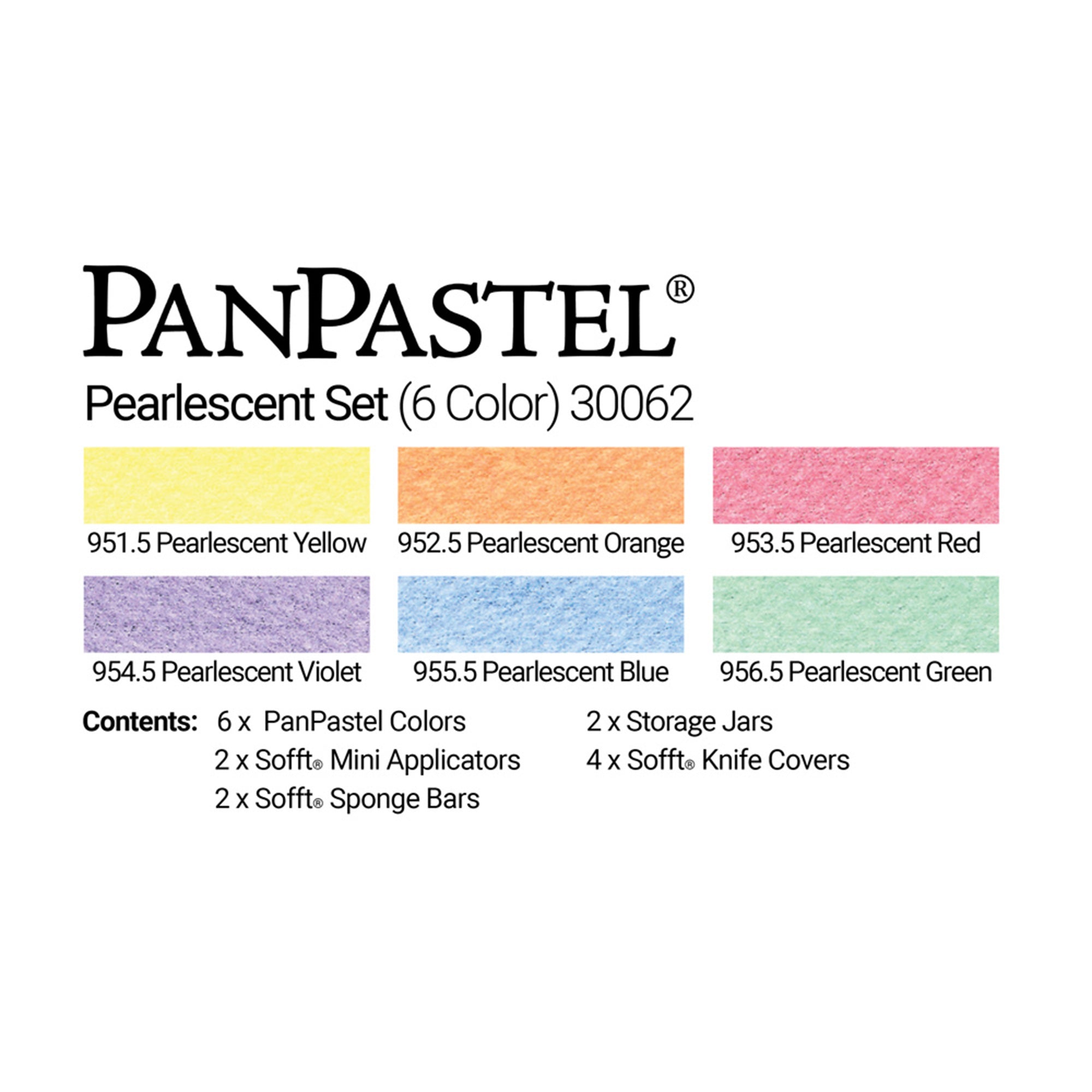 Stunning 6-Colour Pearlescent PanPastel Set