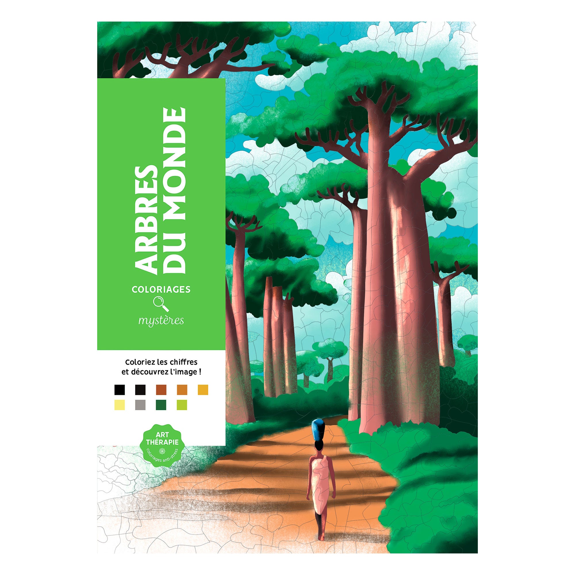 Mystical Coloring: Trees of the World - French Edition