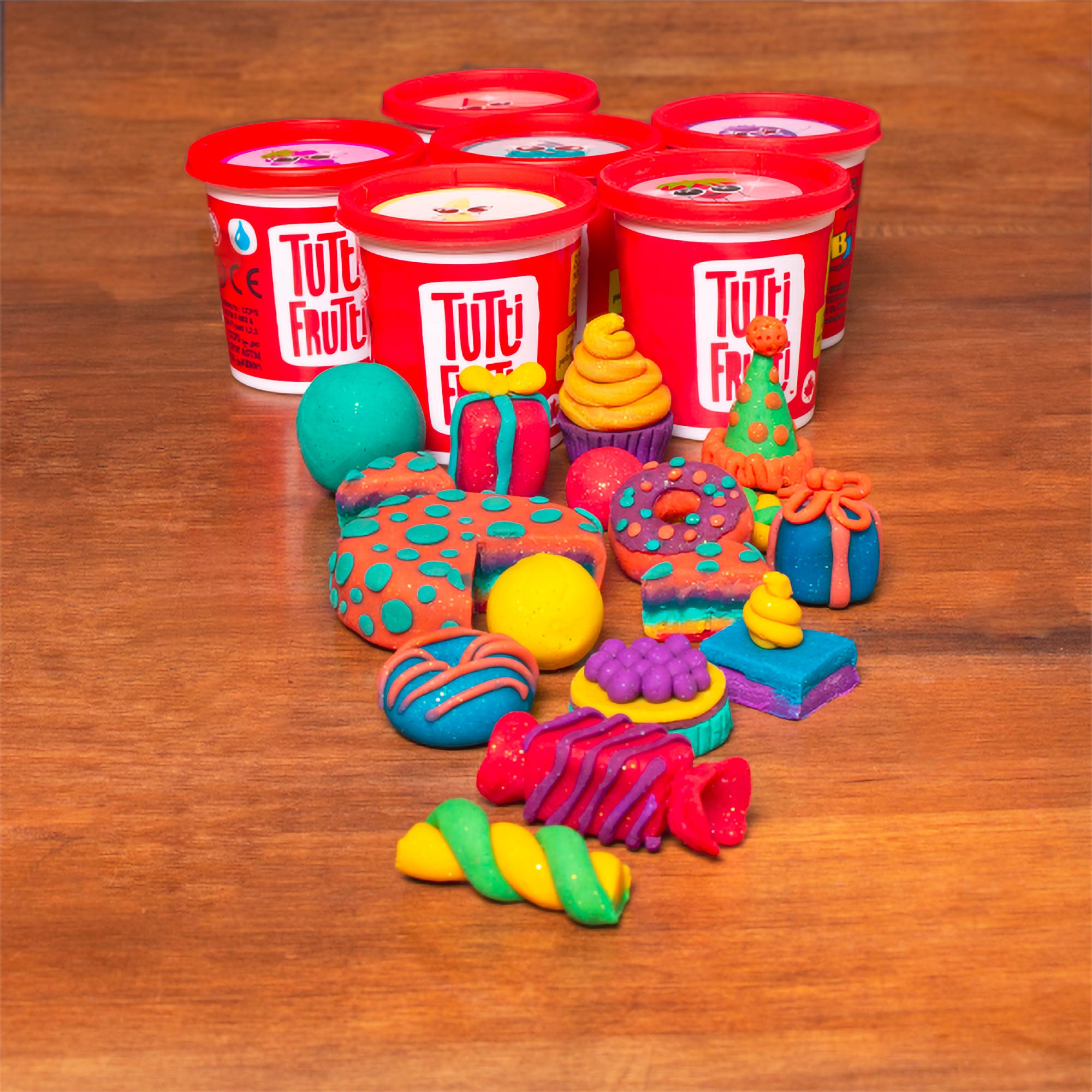 6-Pack Sparkling Festival Modelling Dough - Tutti Frutti