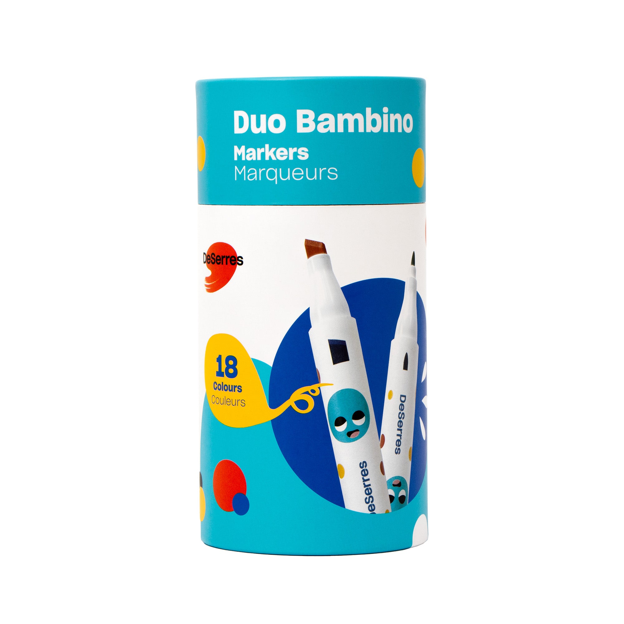 Amazing 18-Pack Duo Bambino Markers for Little Artists