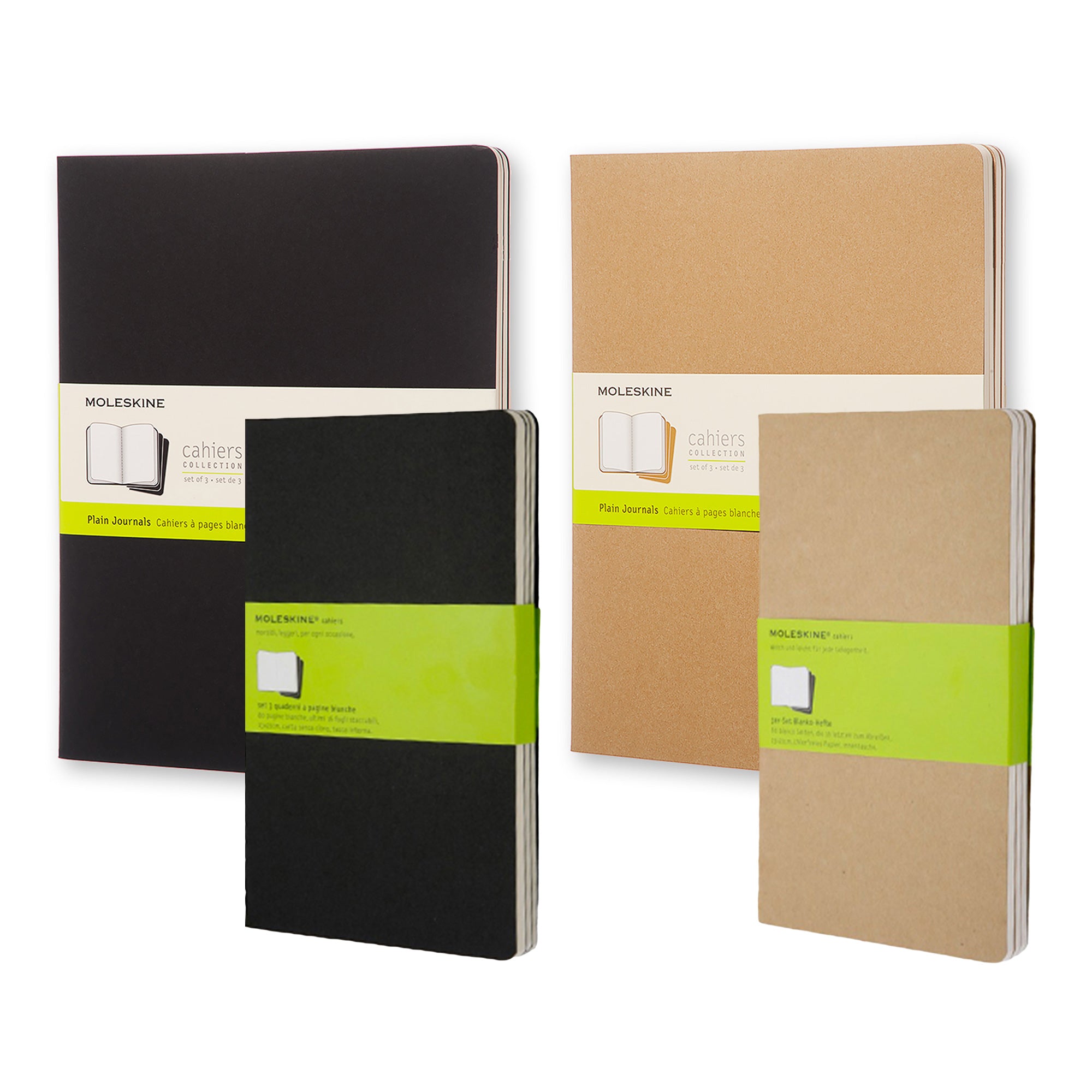 Moleskine 3-Pack Plain Journals - Your Ideal Note-Taking Companions