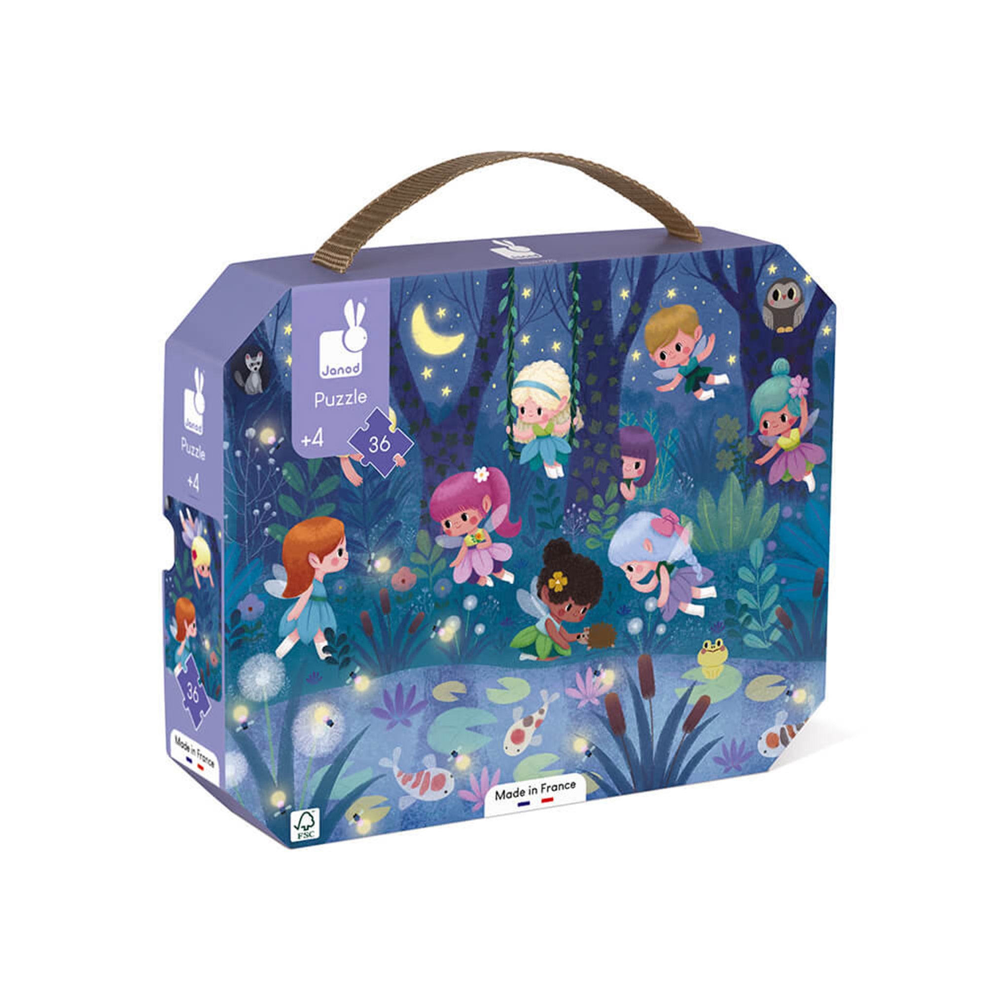 Enchanting 36-Piece Fairy & Waterlily Puzzle