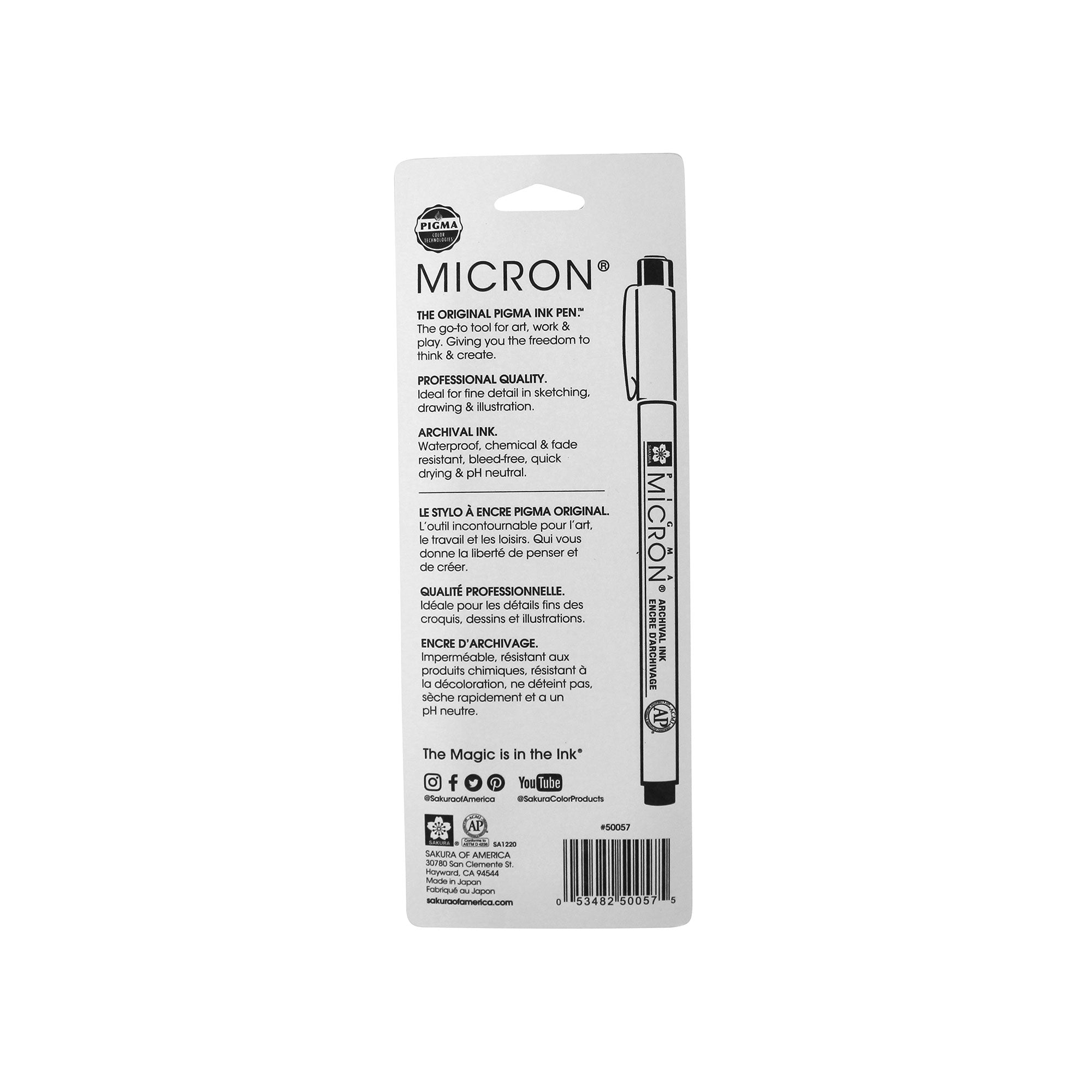 Pigma Micron Pen Trio Pack - Sizes 08, 10 & 12