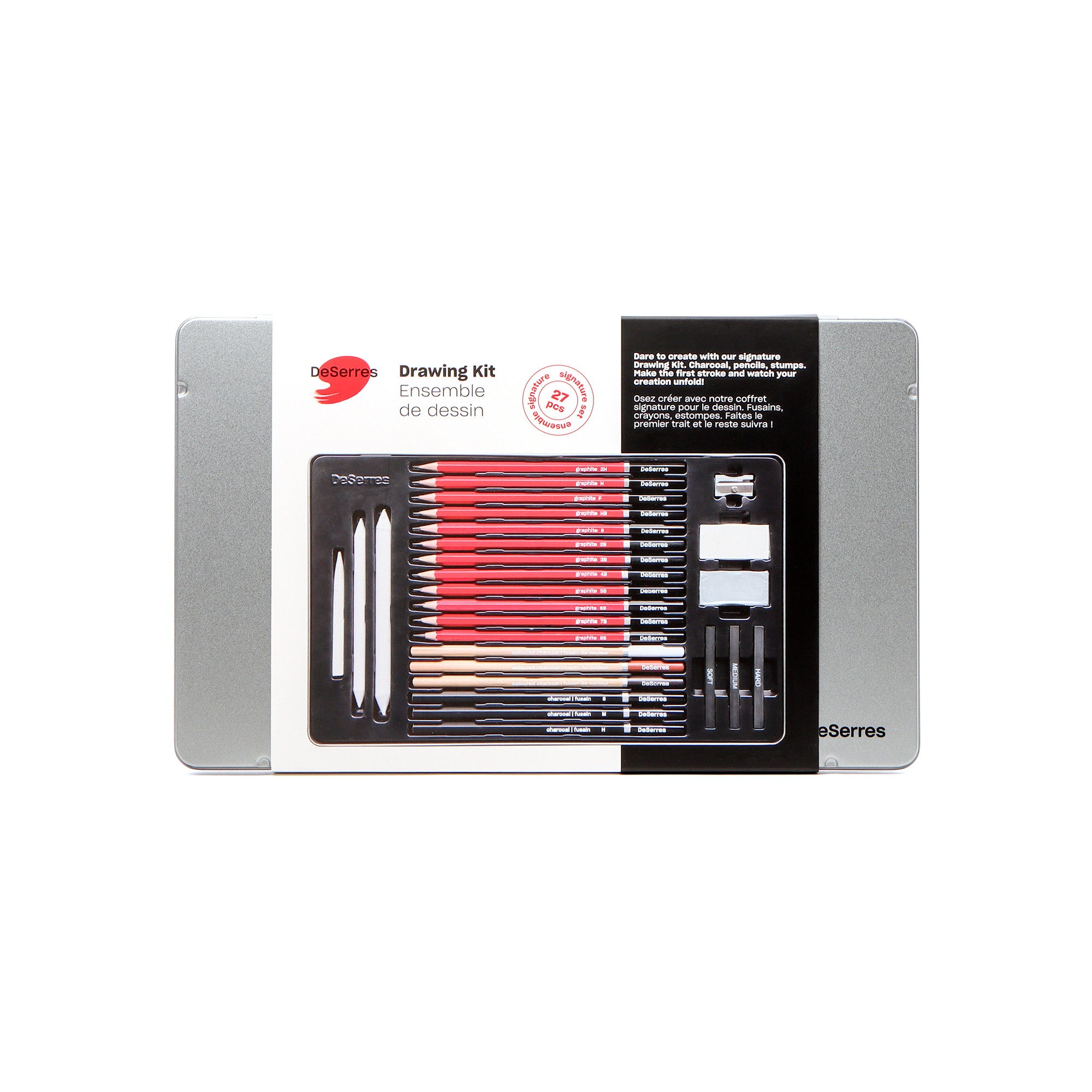 Amazing 27-Piece Sketching Tin Box