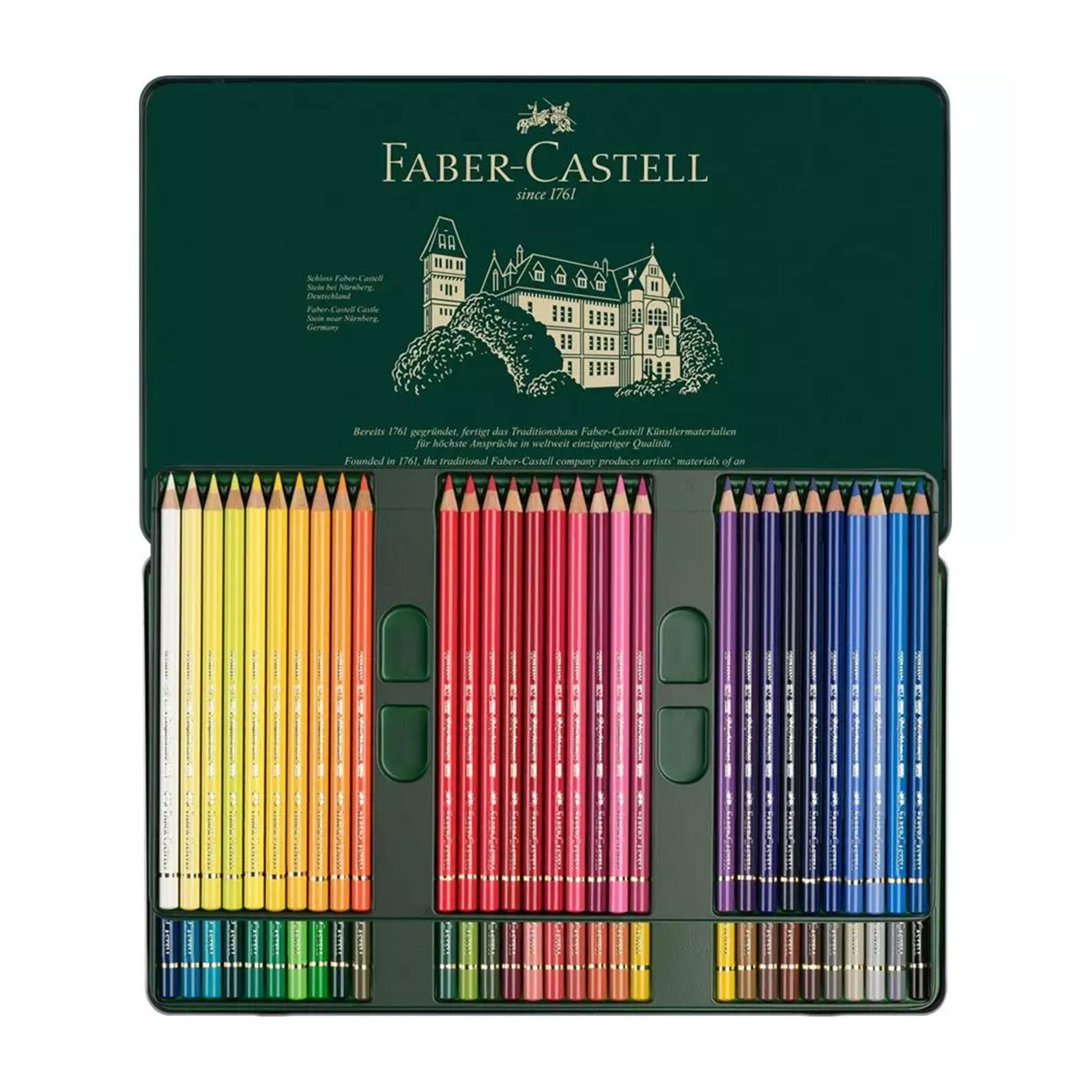 Faber-Castell 60-Pack Polychromos Coloured Pencils - Vibrant Art Supplies