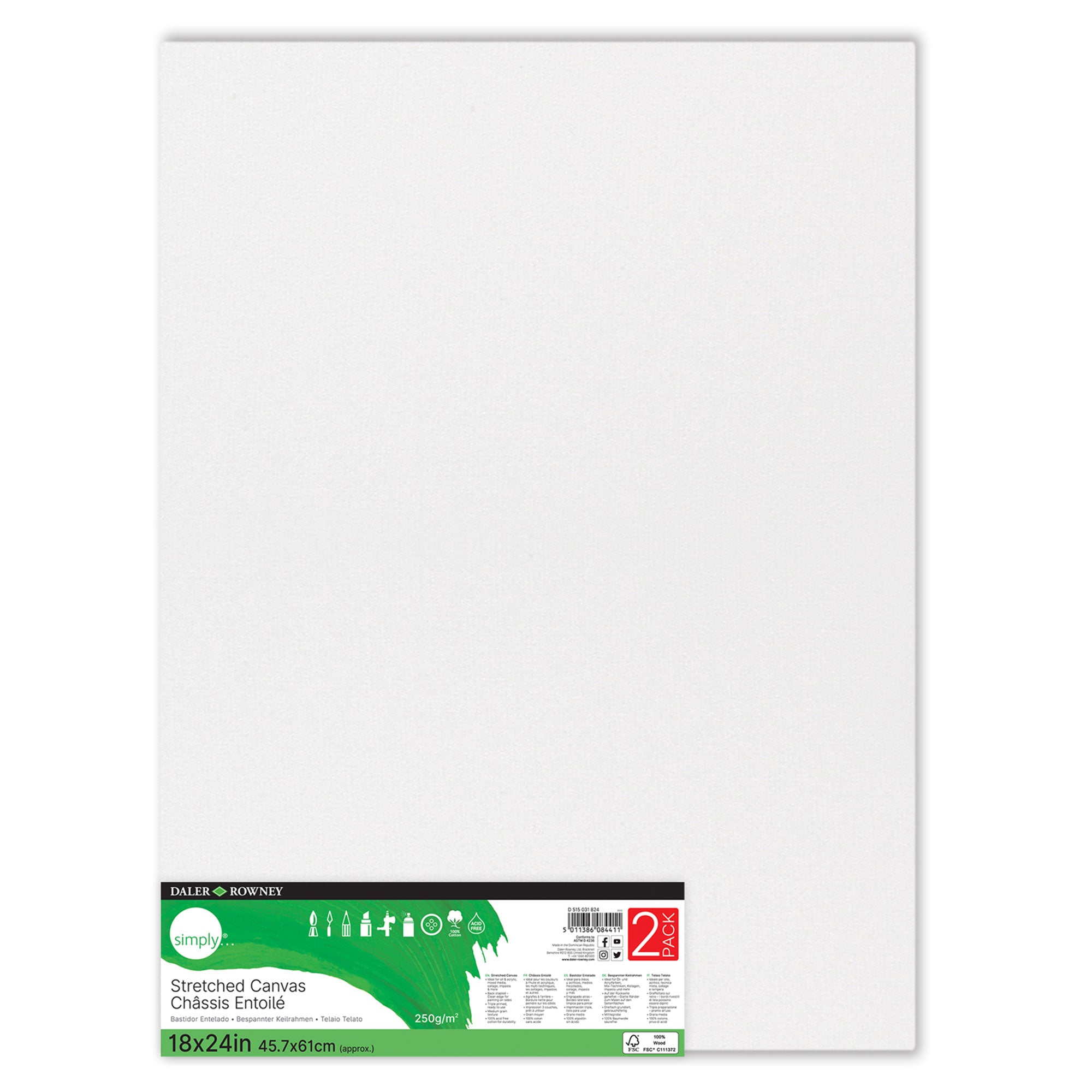Grab This 2-Pack of Simply Canvases - 14 X 18 Inches!