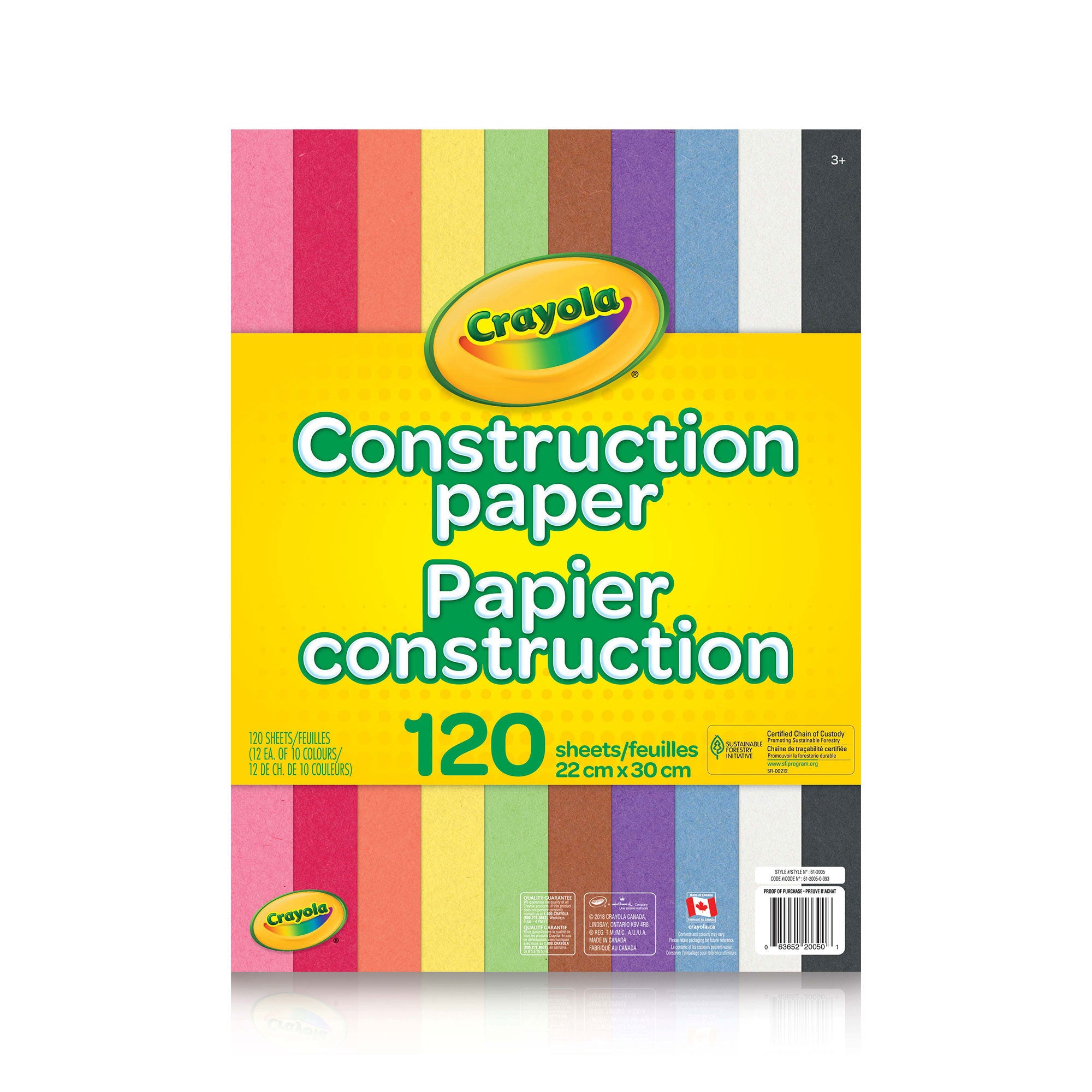 Vibrant Construction Paper Pad - 120 Sheets for Arts & Crafts