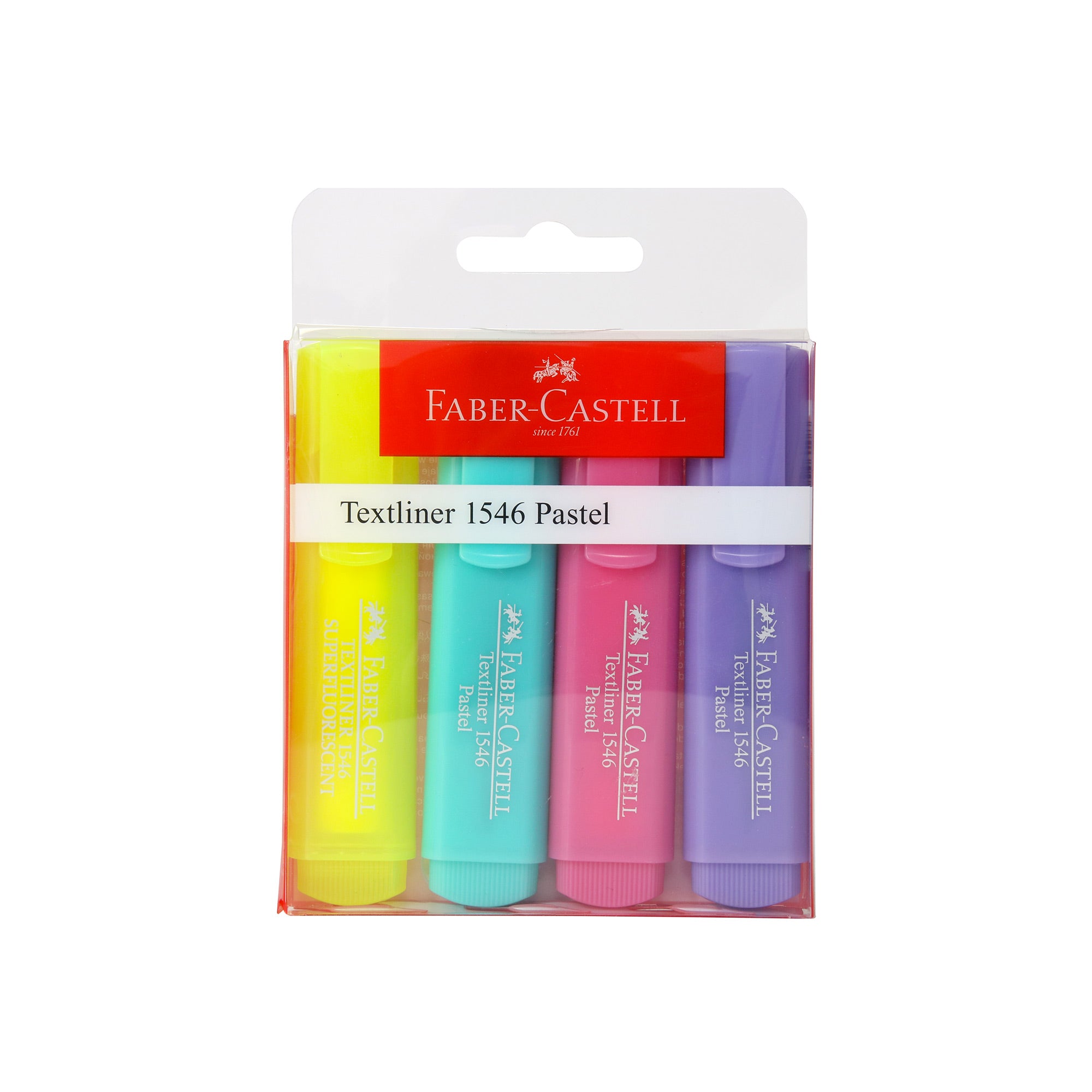 Faber-Castell 4-Pack Pastel Highlighters: Your Colorful Highlighting Solution