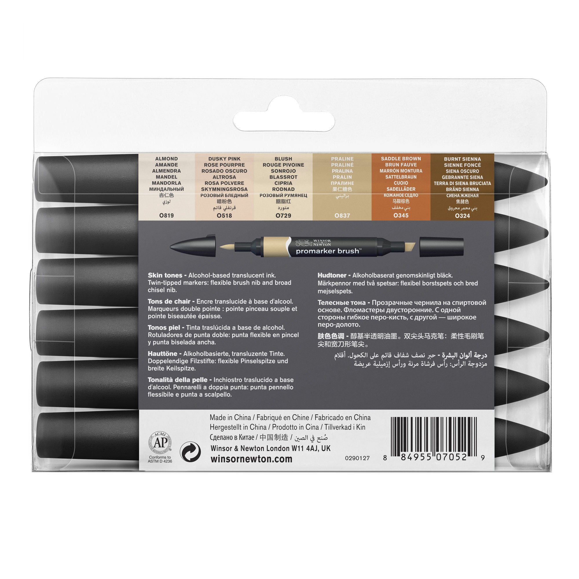 Get Your Hands on This 6-Piece Double-Tip Promarker Set in Gorgeous Flesh Tones!