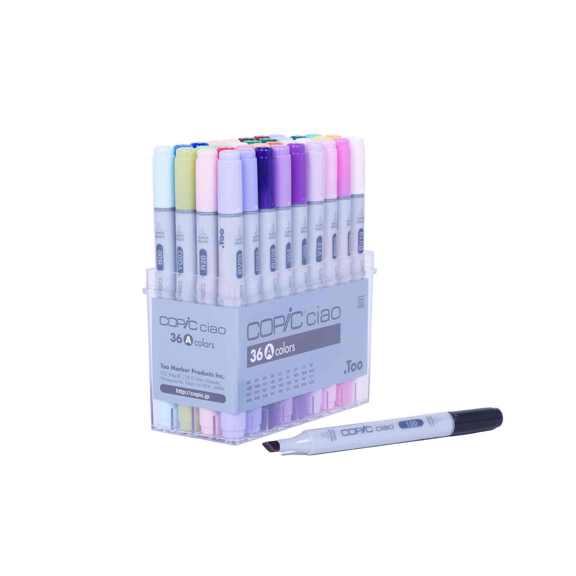 Copic Ciao Markers - Set A: 36 Vibrant Colors!