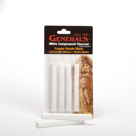 Premium Compressed White Charcoal - Set of 4 Sticks