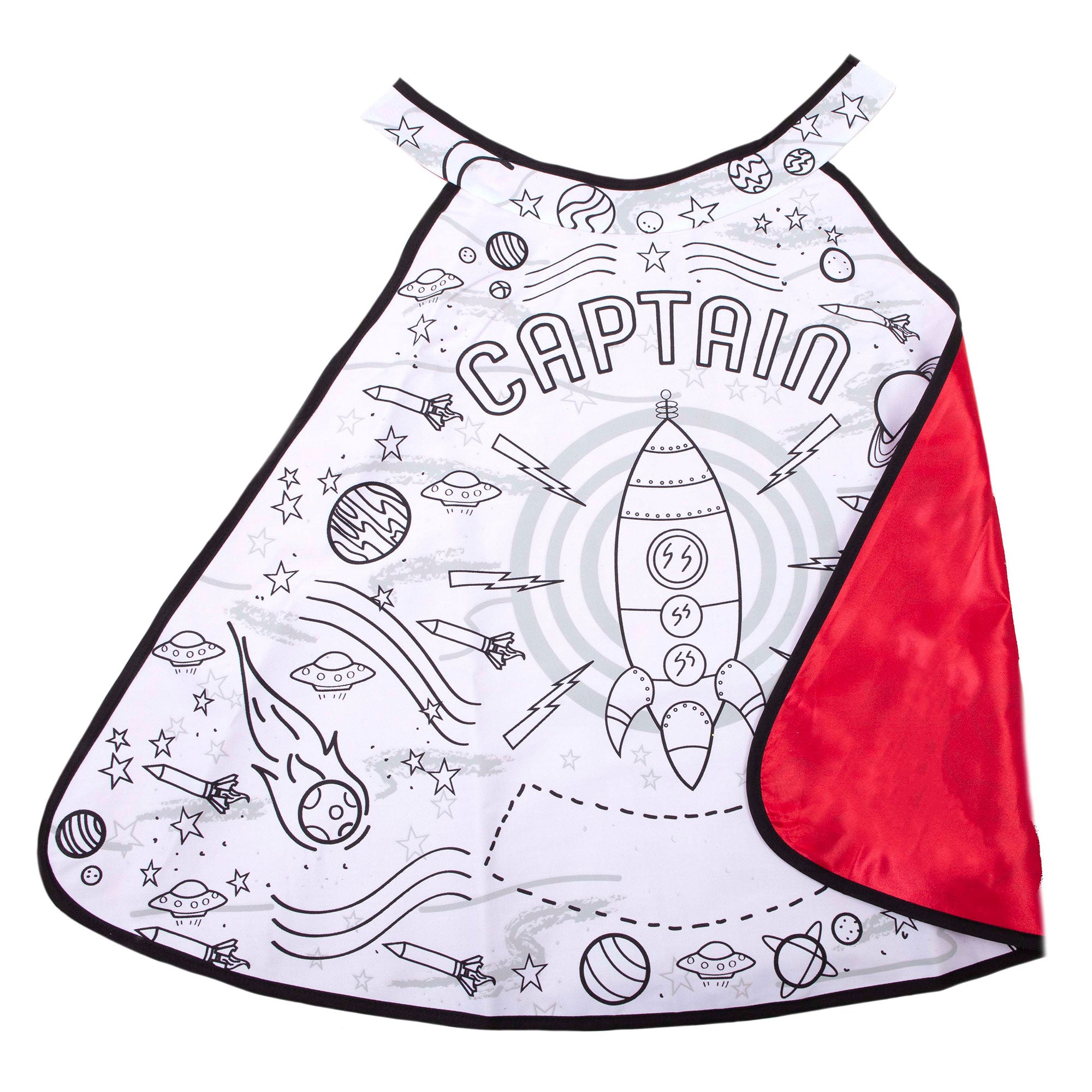 Great Pretenders Colour-A-Cape - Rocket: Unleash Your Creativity!