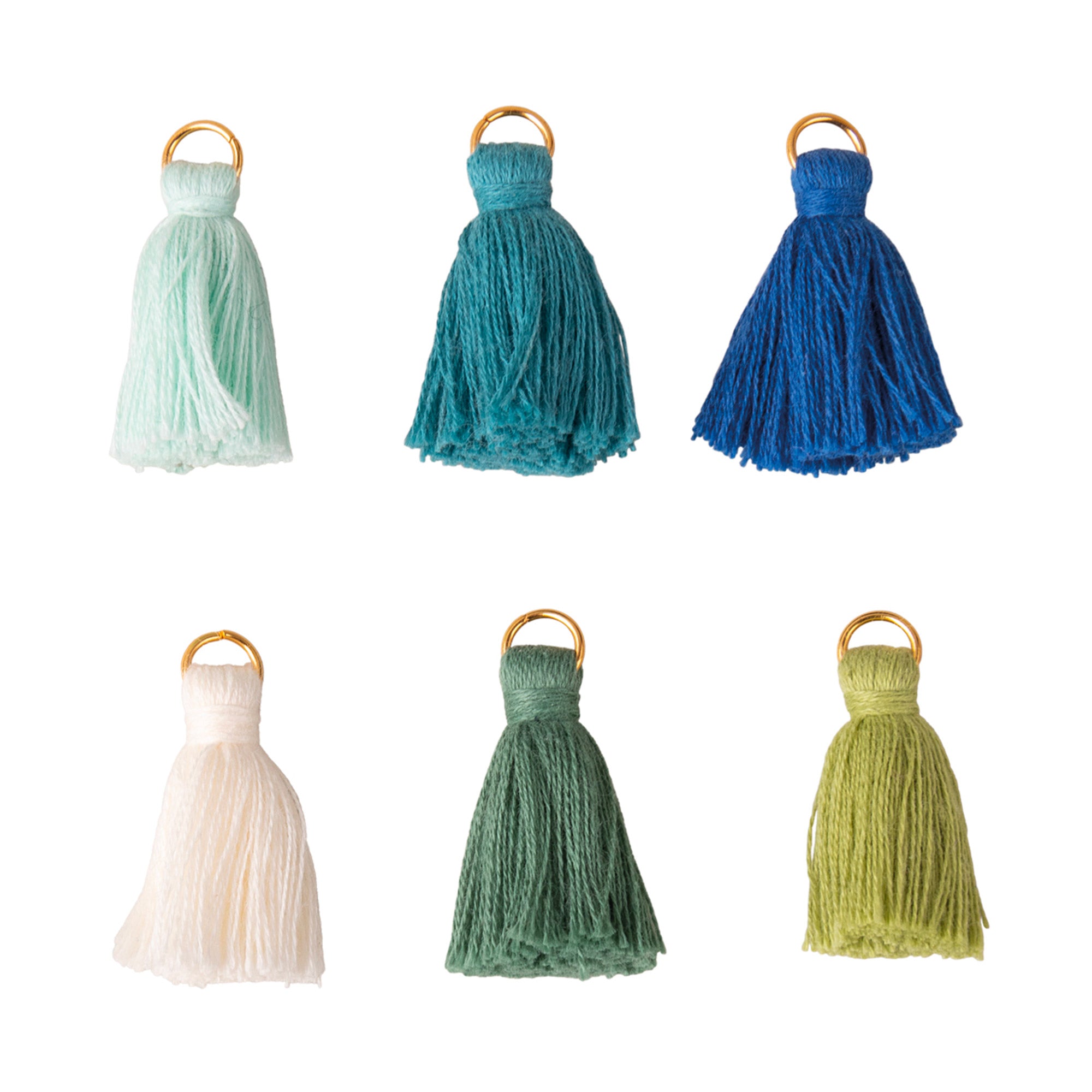 Gorgeous 6-Pack Cotton Tassels in Chilling Cold Colours