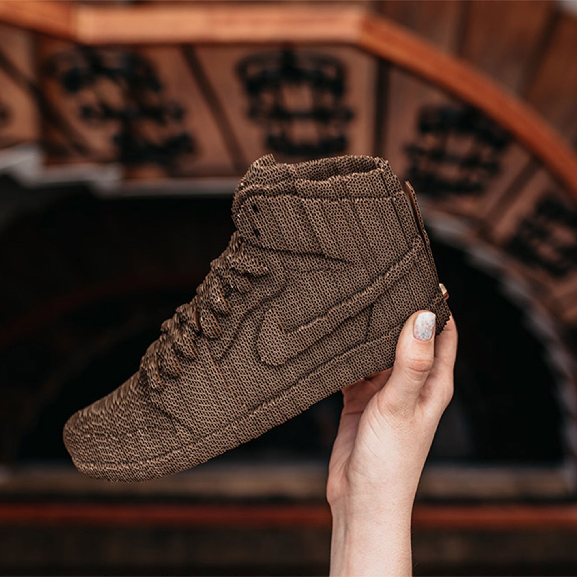 Cool 3D Cardboard Sneaker Puzzle