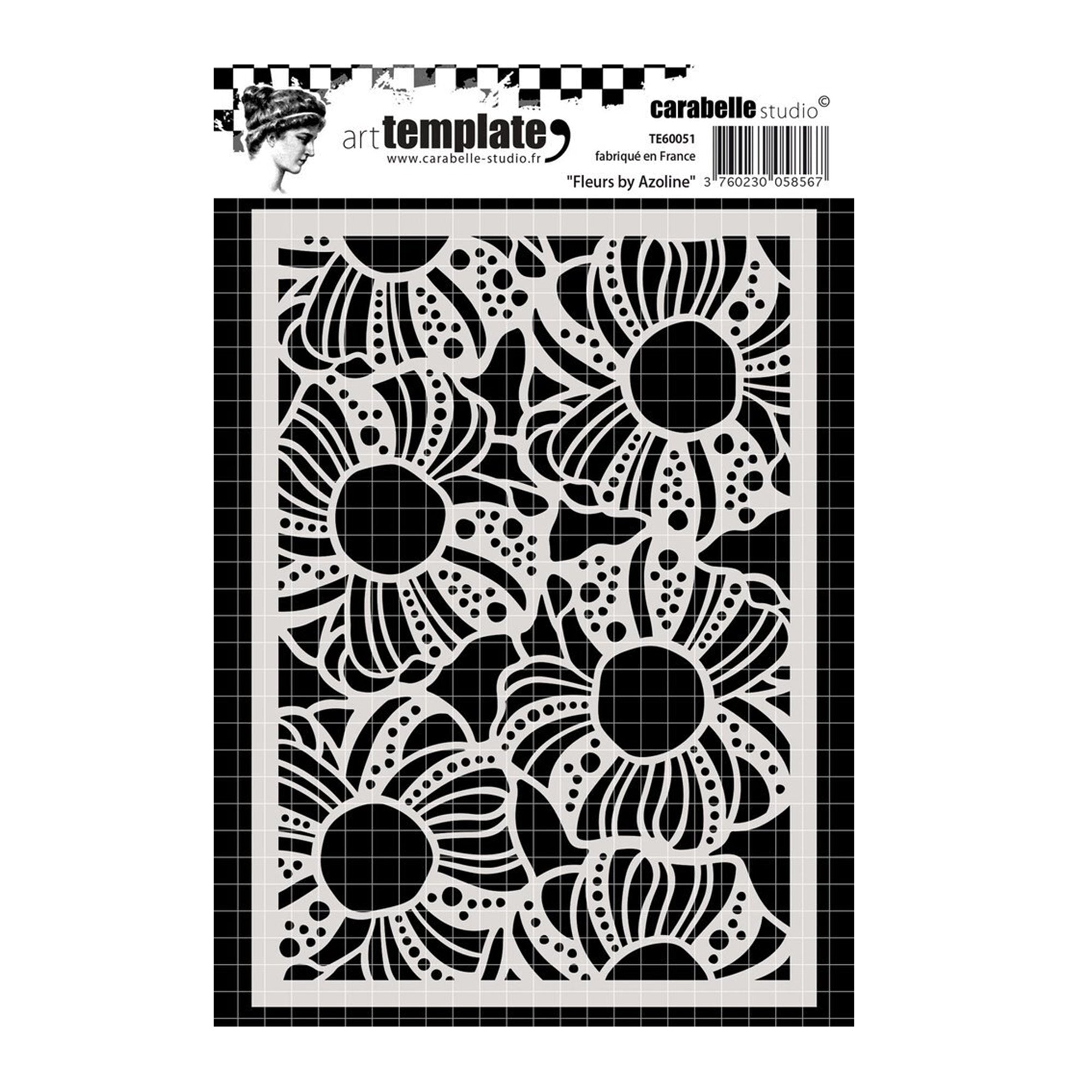 Gorgeous A6 Flower Stencil - Unleash Your Creativity!