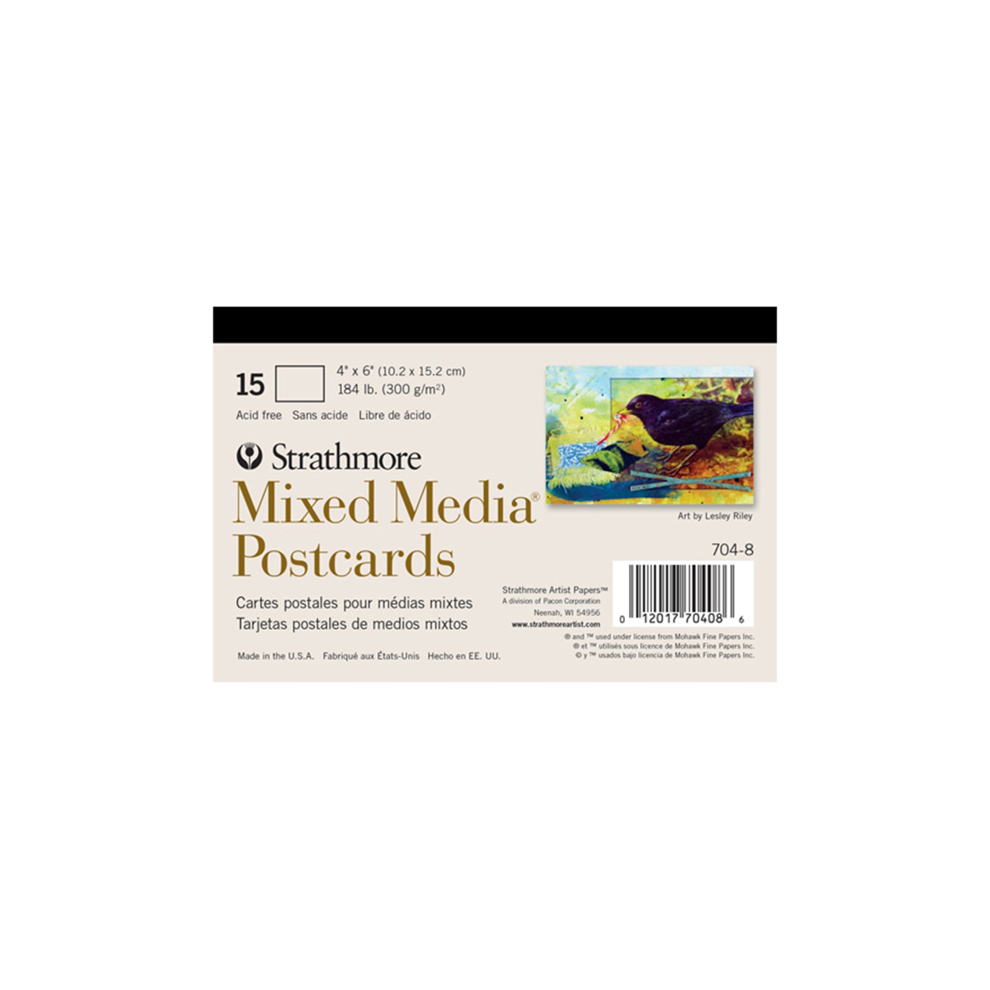 15-Piece Set of Premium Mixed Media Postcards