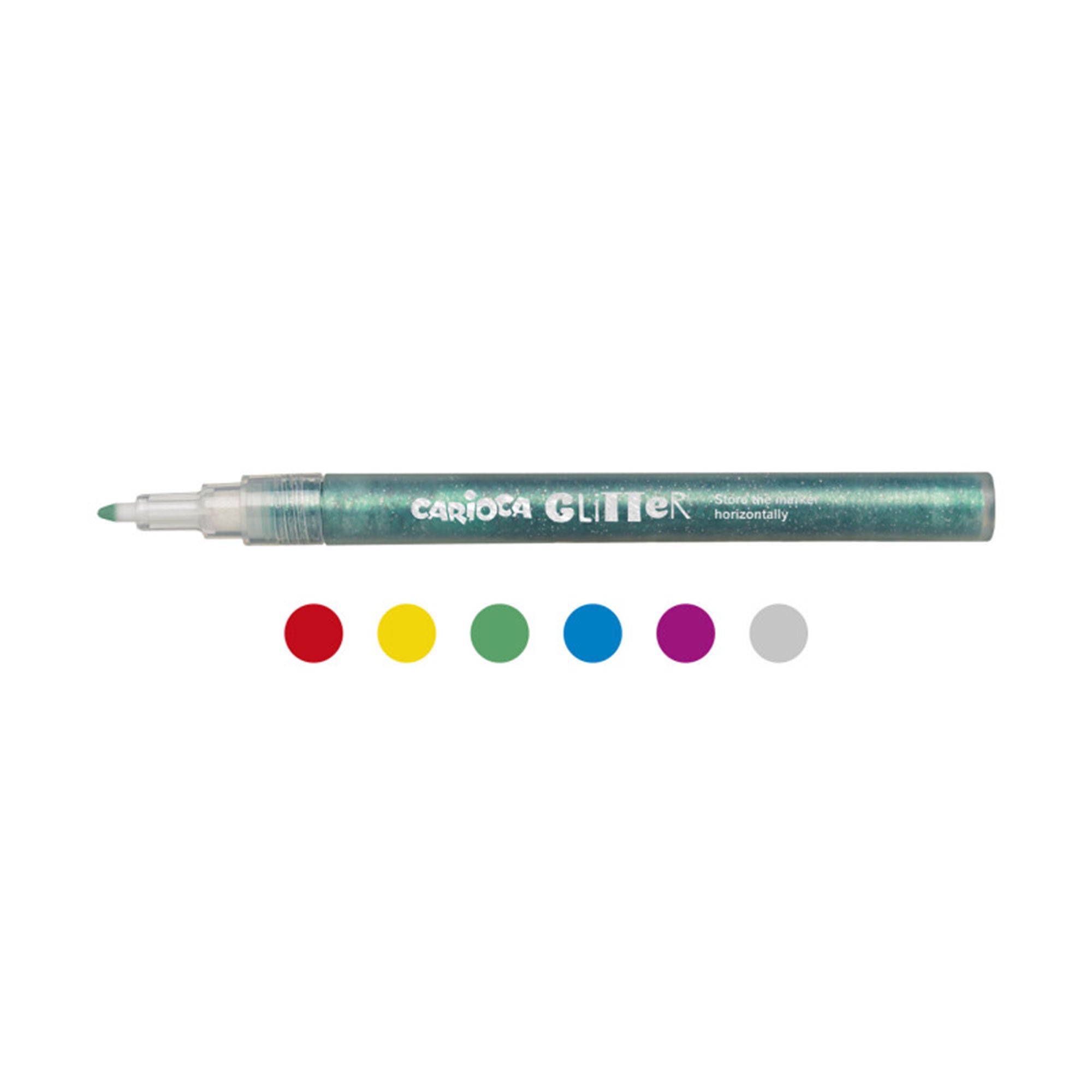 Carioca 6-Pack Glitter Markers: Unleash Your Creativity!