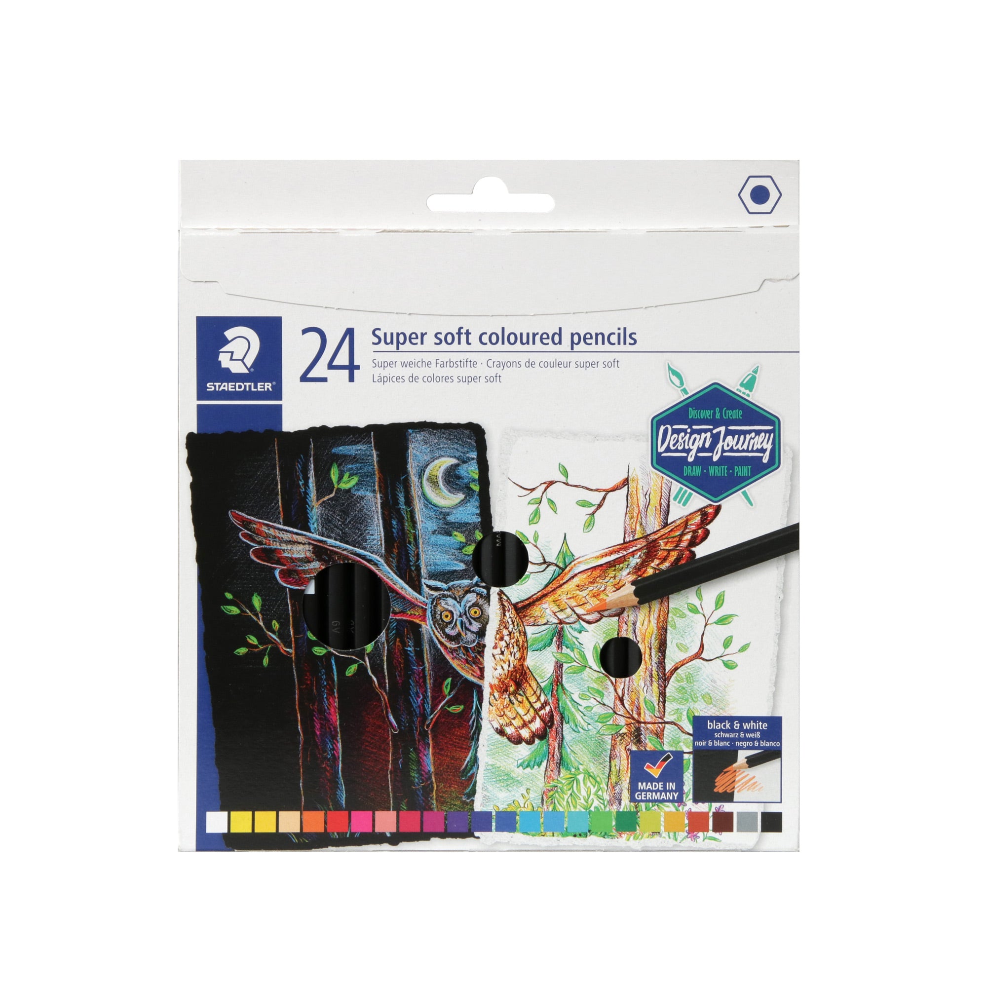 Must-Have 24-Pack Super Soft Coloured Pencils