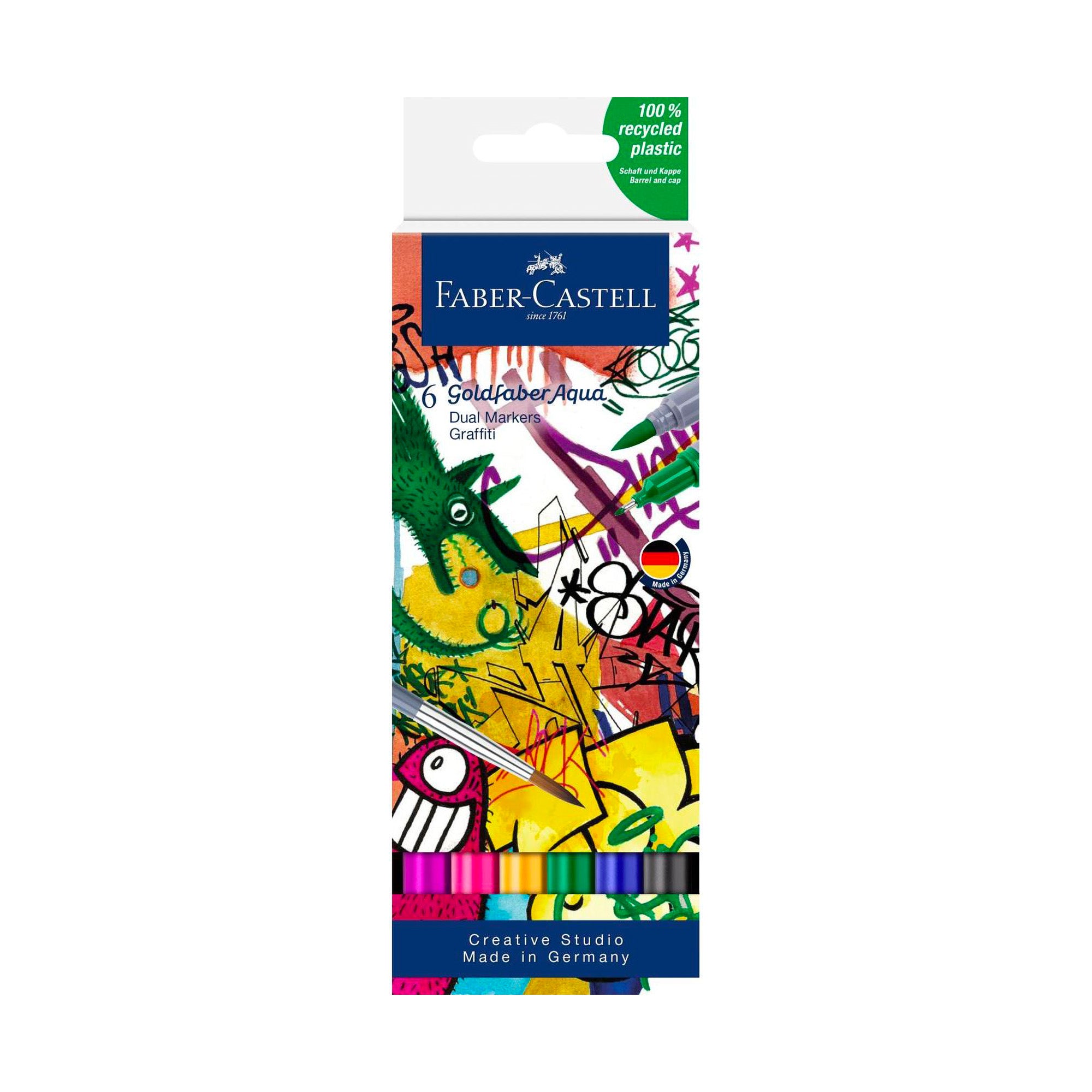 Goldfaber Aqua Dual Markers - Graffiti 6-Pack