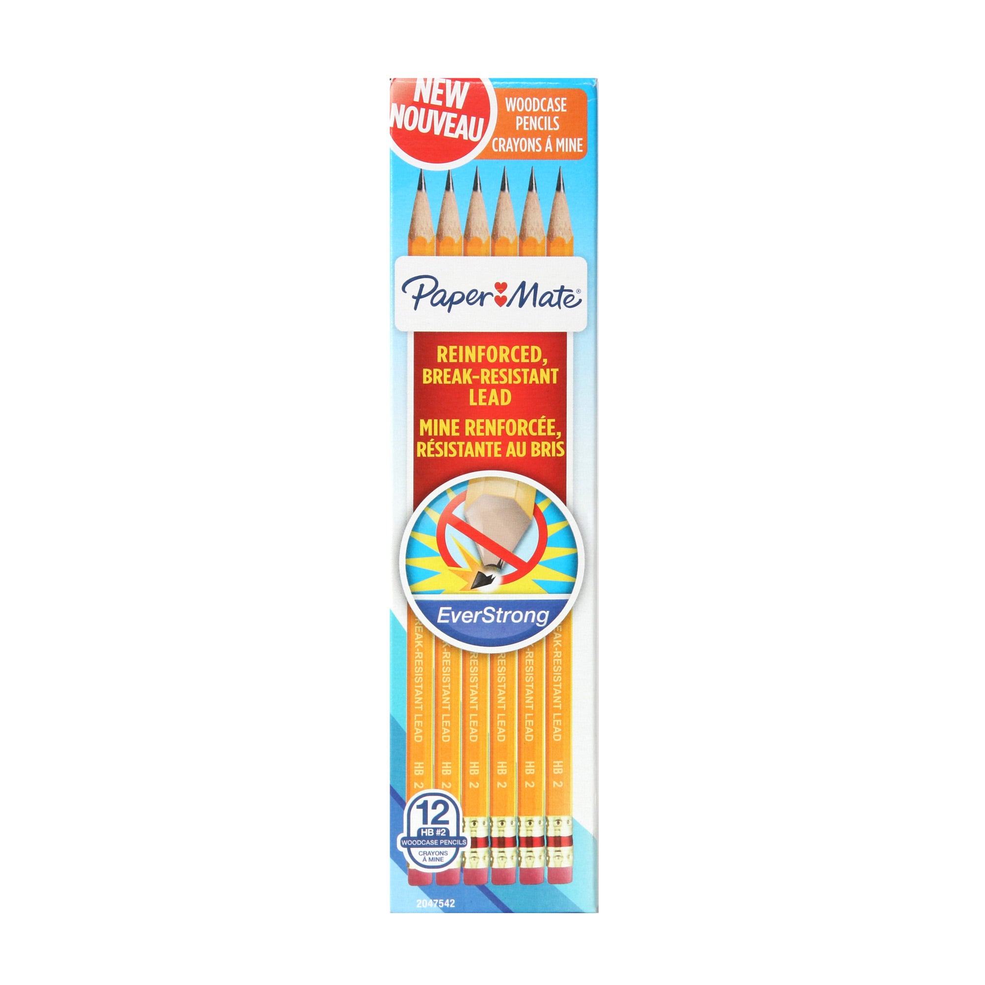 12-Pack Paper Mate EverStrong Premium Woodcase Pencils