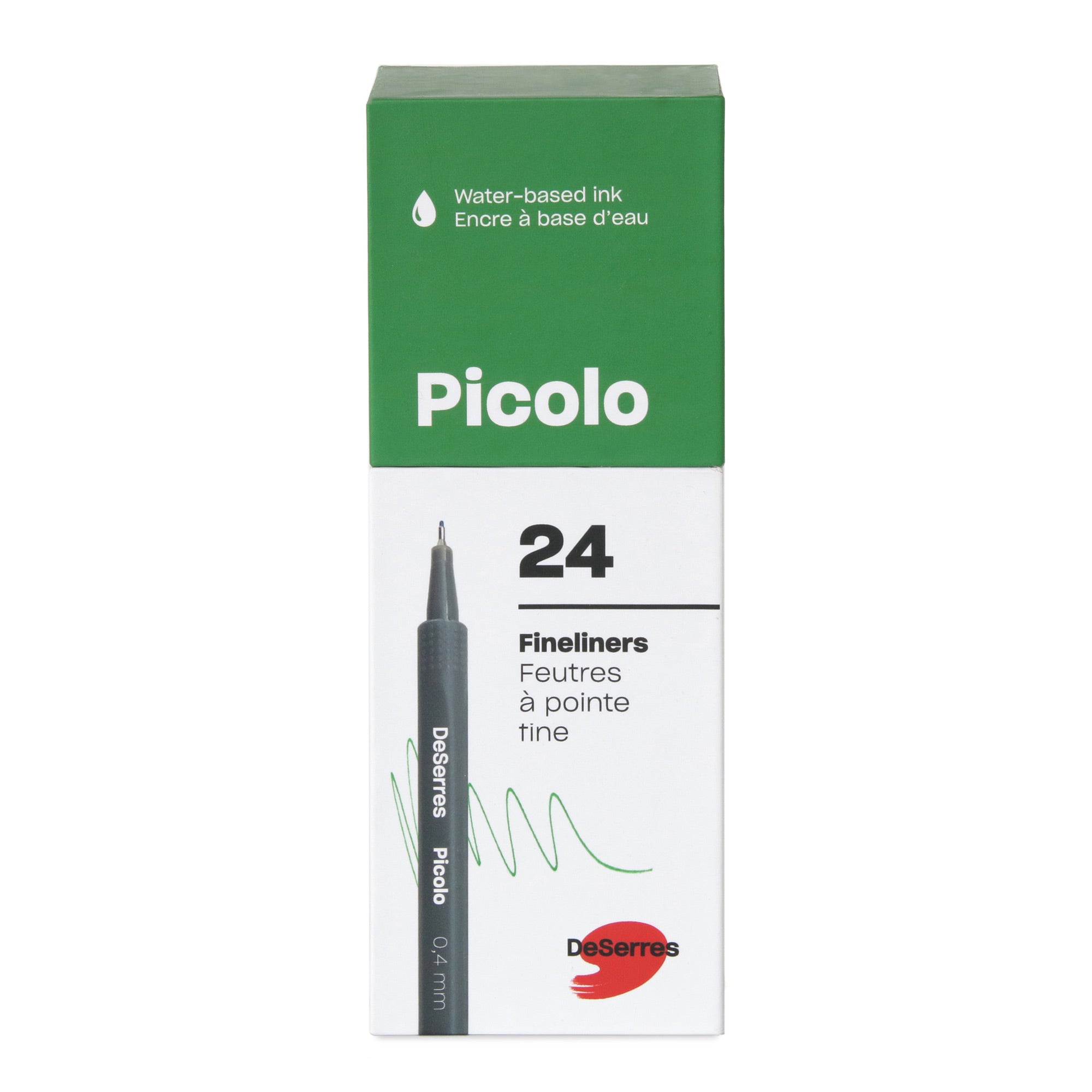 24-Pack Picolo Fineliners Set - 0.4 mm, Assorted Vibrant Colors