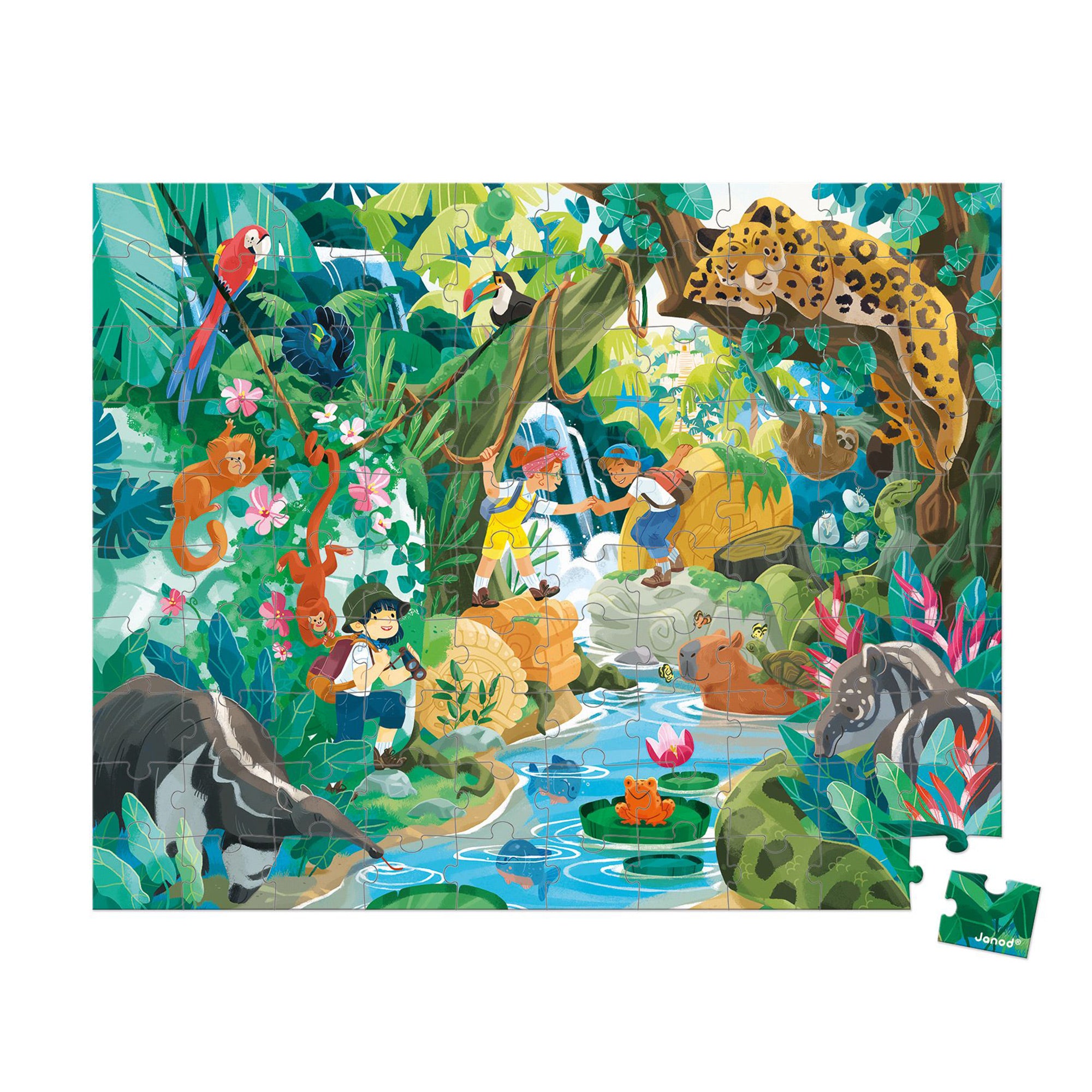 Inca Adventures 100-Piece Puzzle - Unleash the Jungle Exploration!