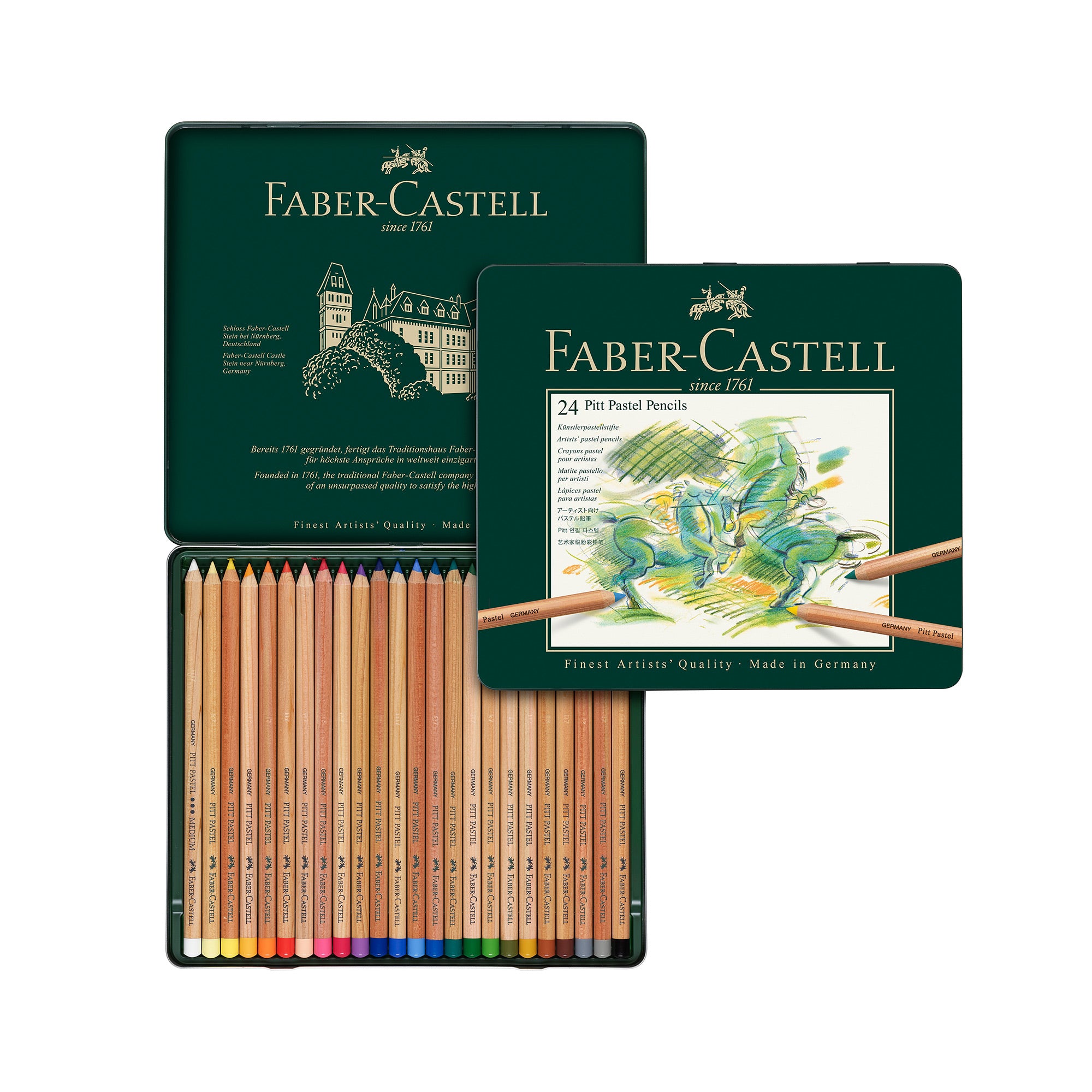 24-Pack Faber-Castell PITT Pastel Pencils - Unleash Your Creativity!