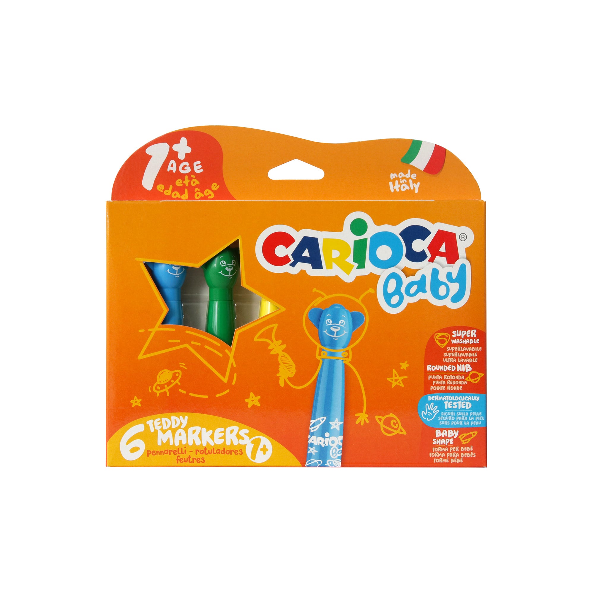 Fantastic 6-Pack Baby Teddy Markers for Little Creatives