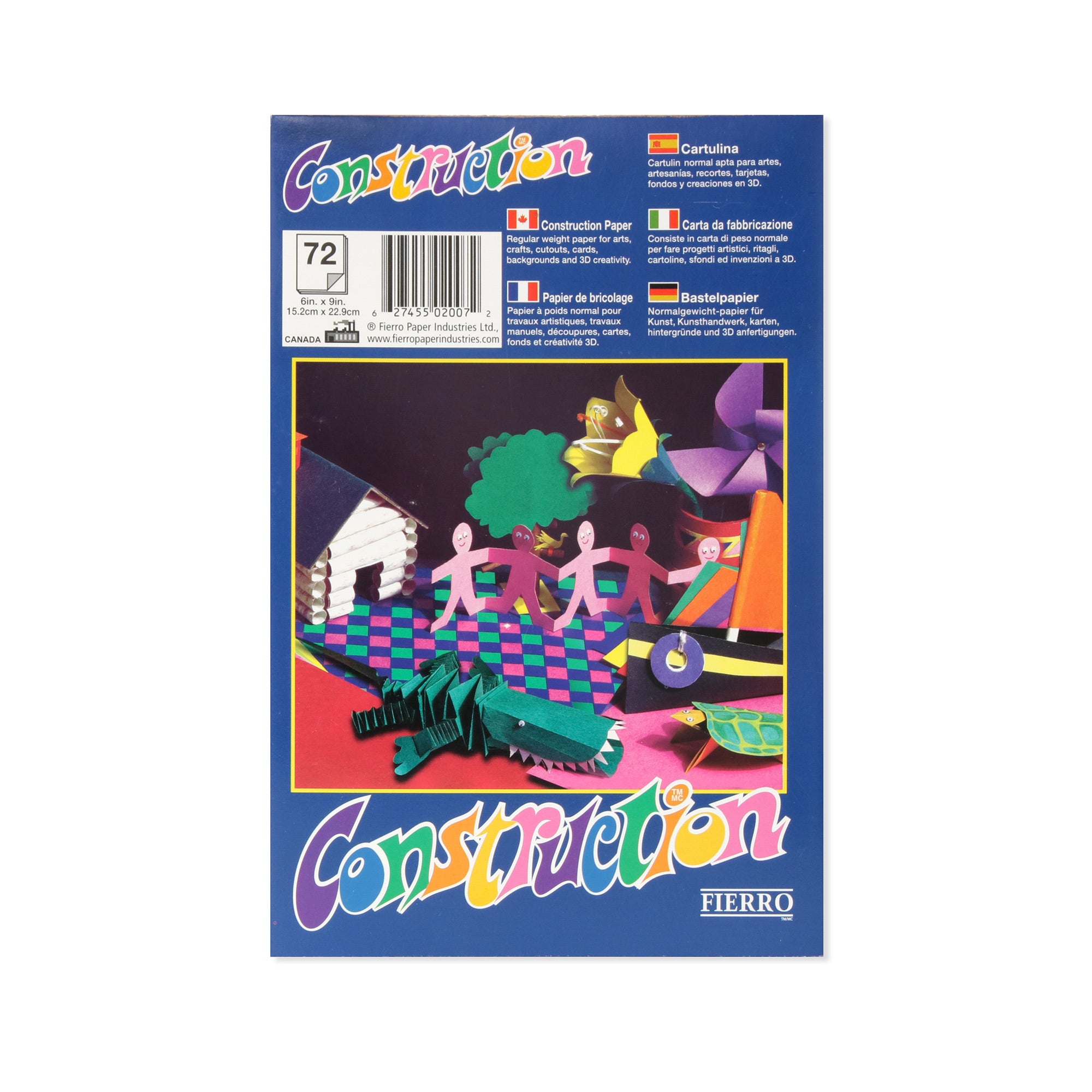 Vibrant Assorted Colours Construction Paper Pad - Unleash Your Creativity!