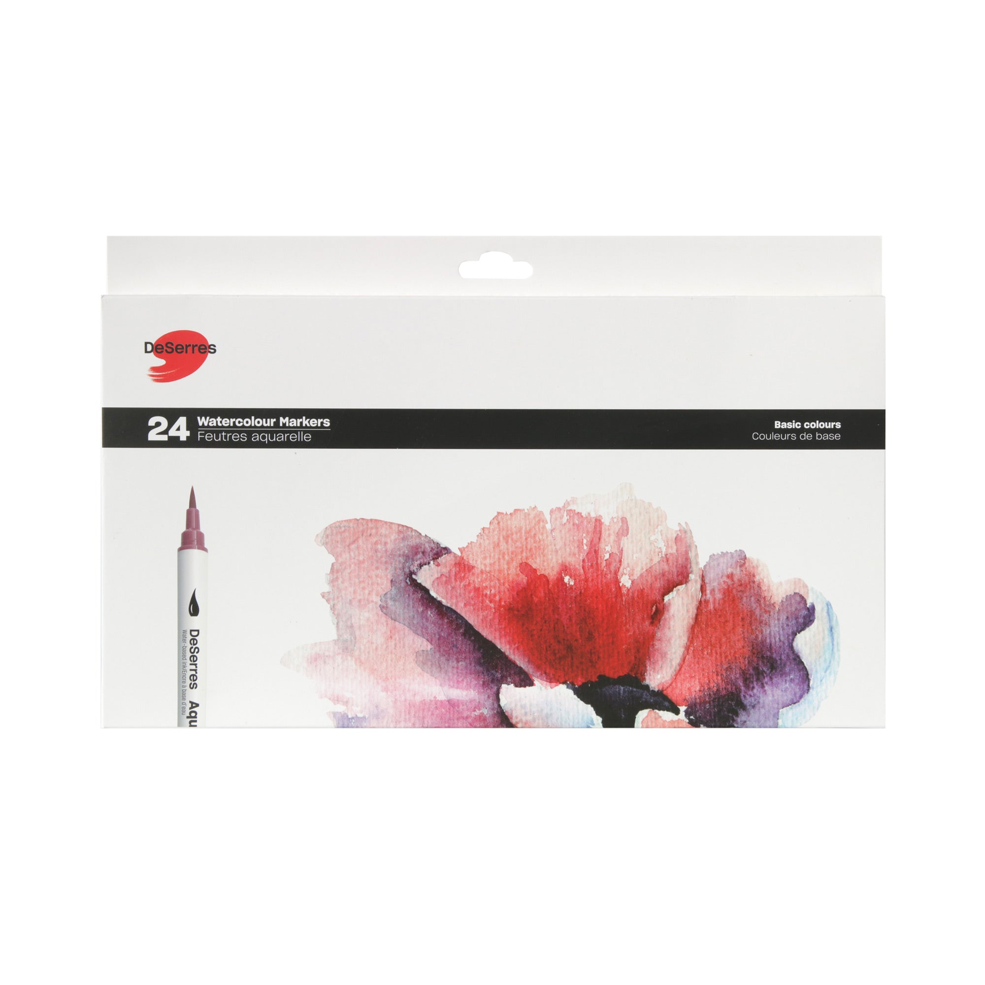 24-Pack Watercolour Maestro Markers Set - Basic Colors: Unleash Your Creativity!