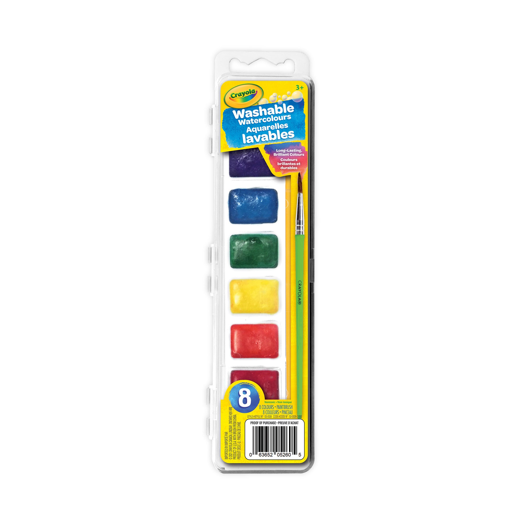 Crayola 8-Color Washable Watercolor Set: Unleash Your Creativity!