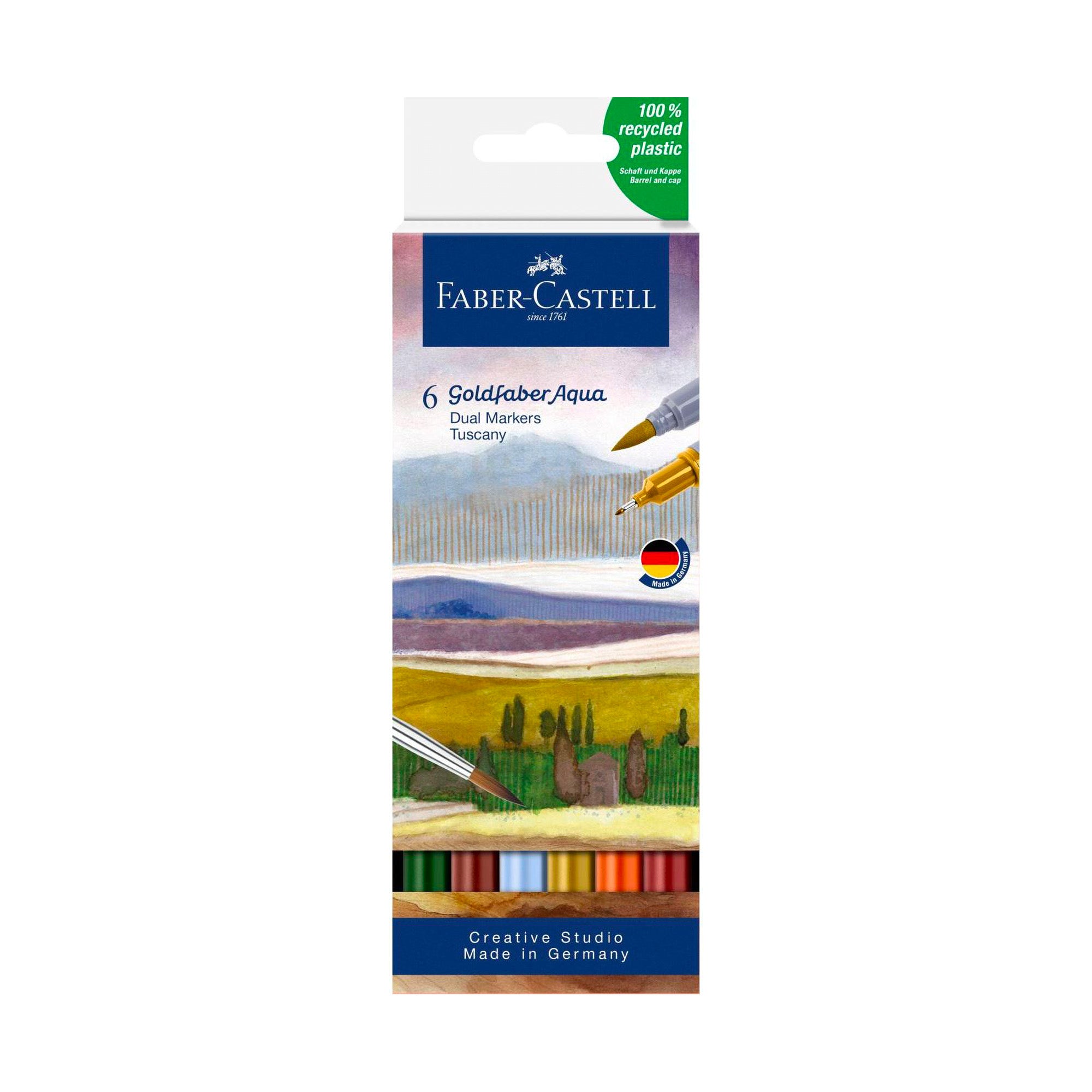 Goldfaber Aqua Dual Markers - Tuscany 6-Pack