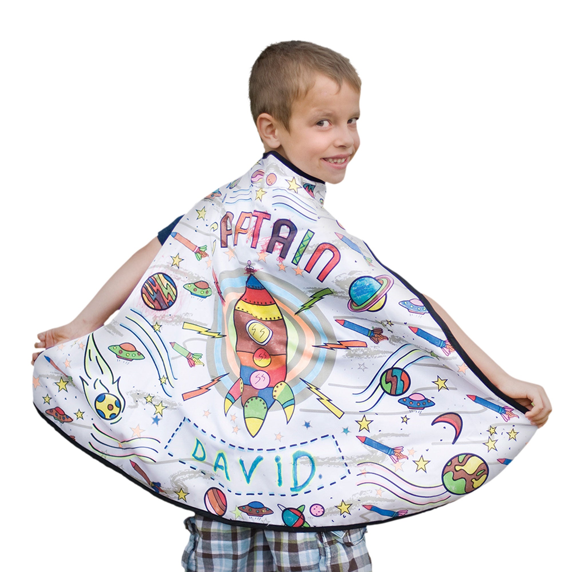 Great Pretenders Colour-A-Cape - Rocket: Unleash Your Creativity!