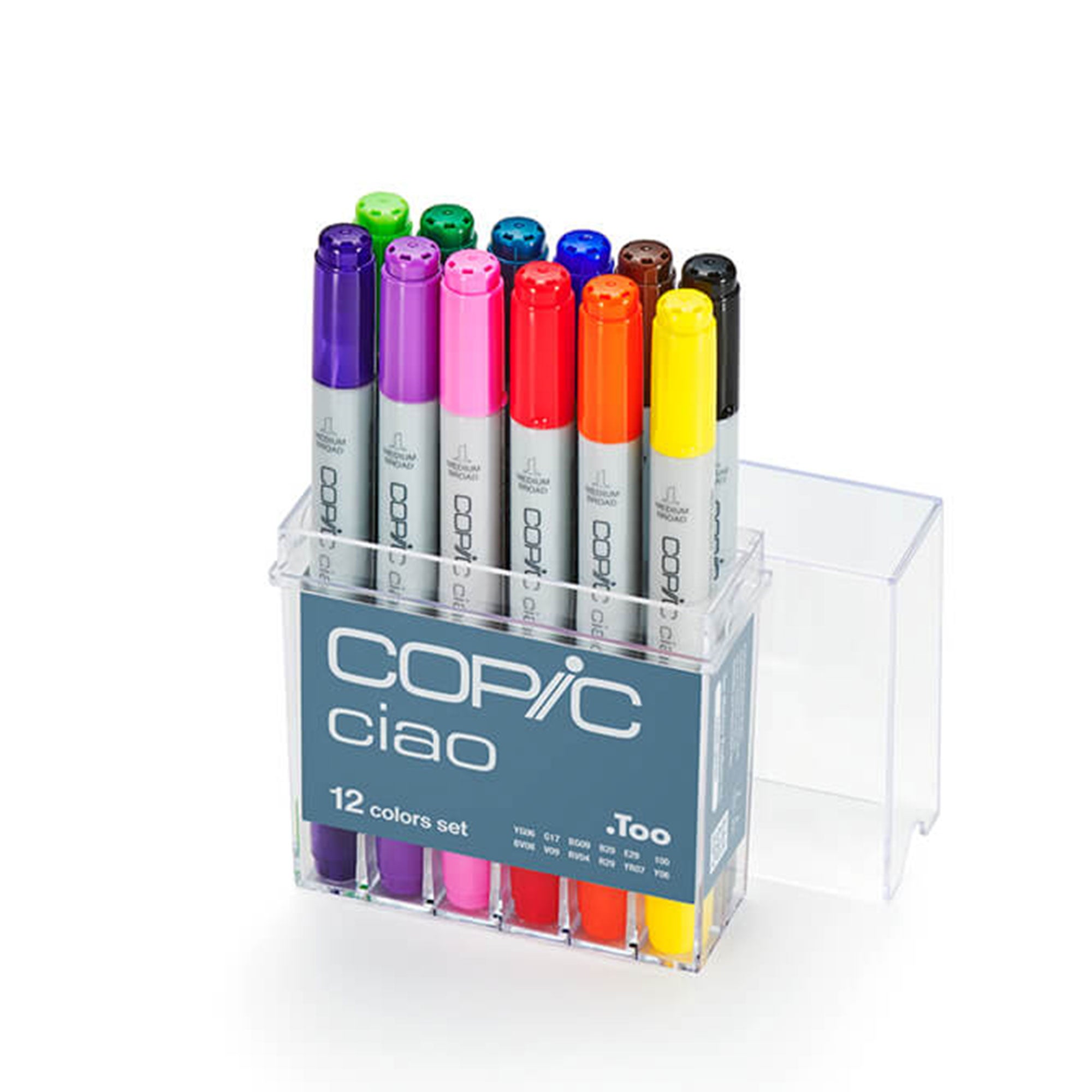 Copic Ciao Markers - 12-Piece Basic Set, V2: Your Gateway to Creative Mastery
