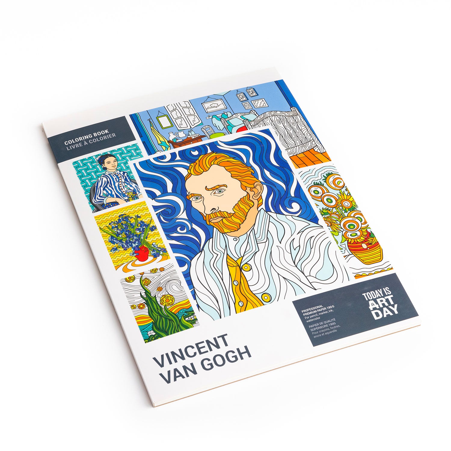 Vincent Van Gogh Bilingual Colouring Book: Unleash Your Inner Artist!