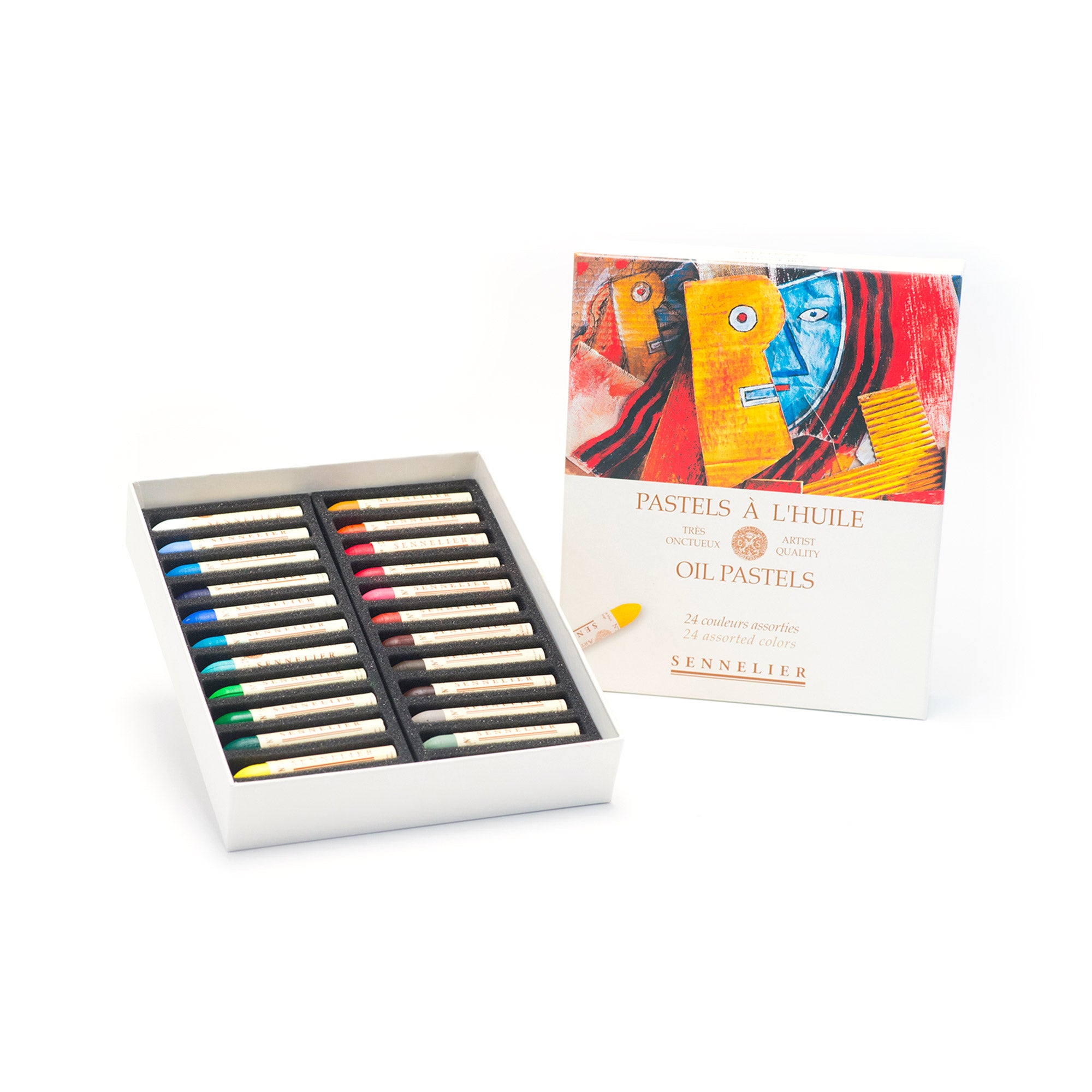 Stunning 24-Piece Assorted Oil Pastel Set
