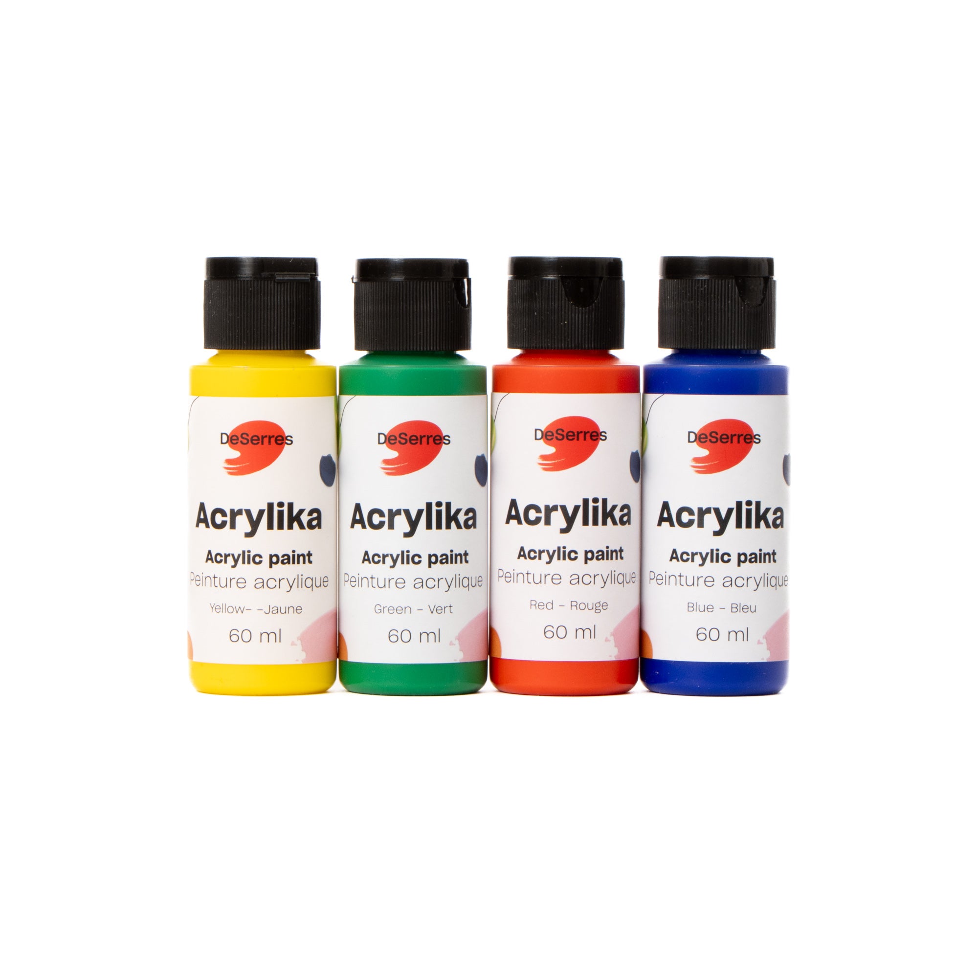 Amazing Acrylika Paint Kit - 6 Bottles of 60 ml Each