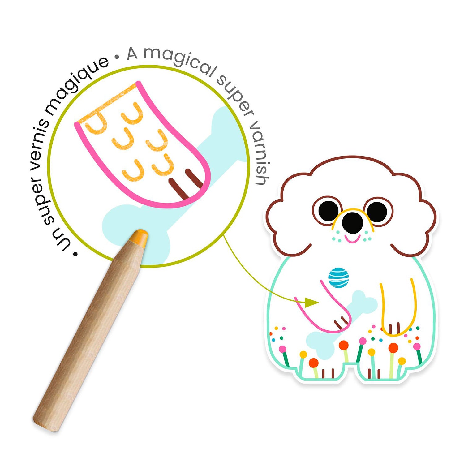 Magic Colour Reveal: Familiar Animals Pictures