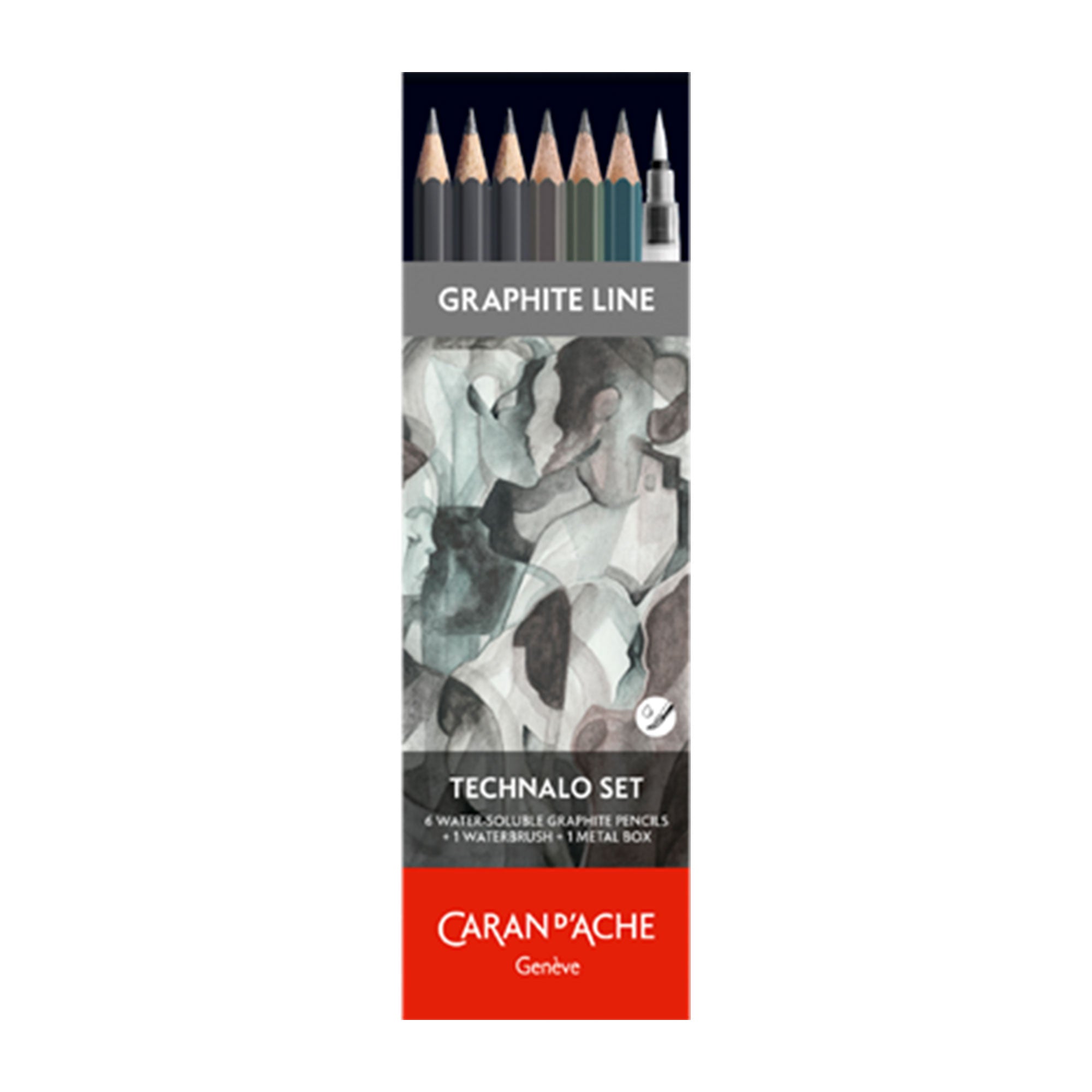 Unleash Your Creativity with 6-Piece Technalo Water-Soluble Graphite Pencil Set