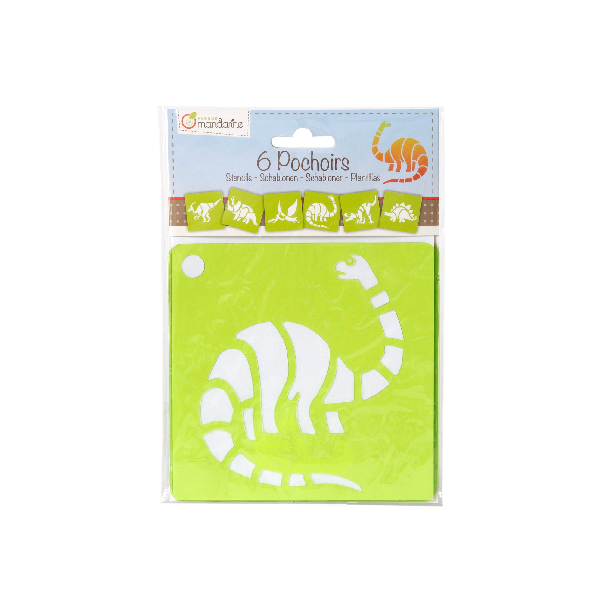 6-Pack Dinosaur Stencils: Unleash Your Creativity!