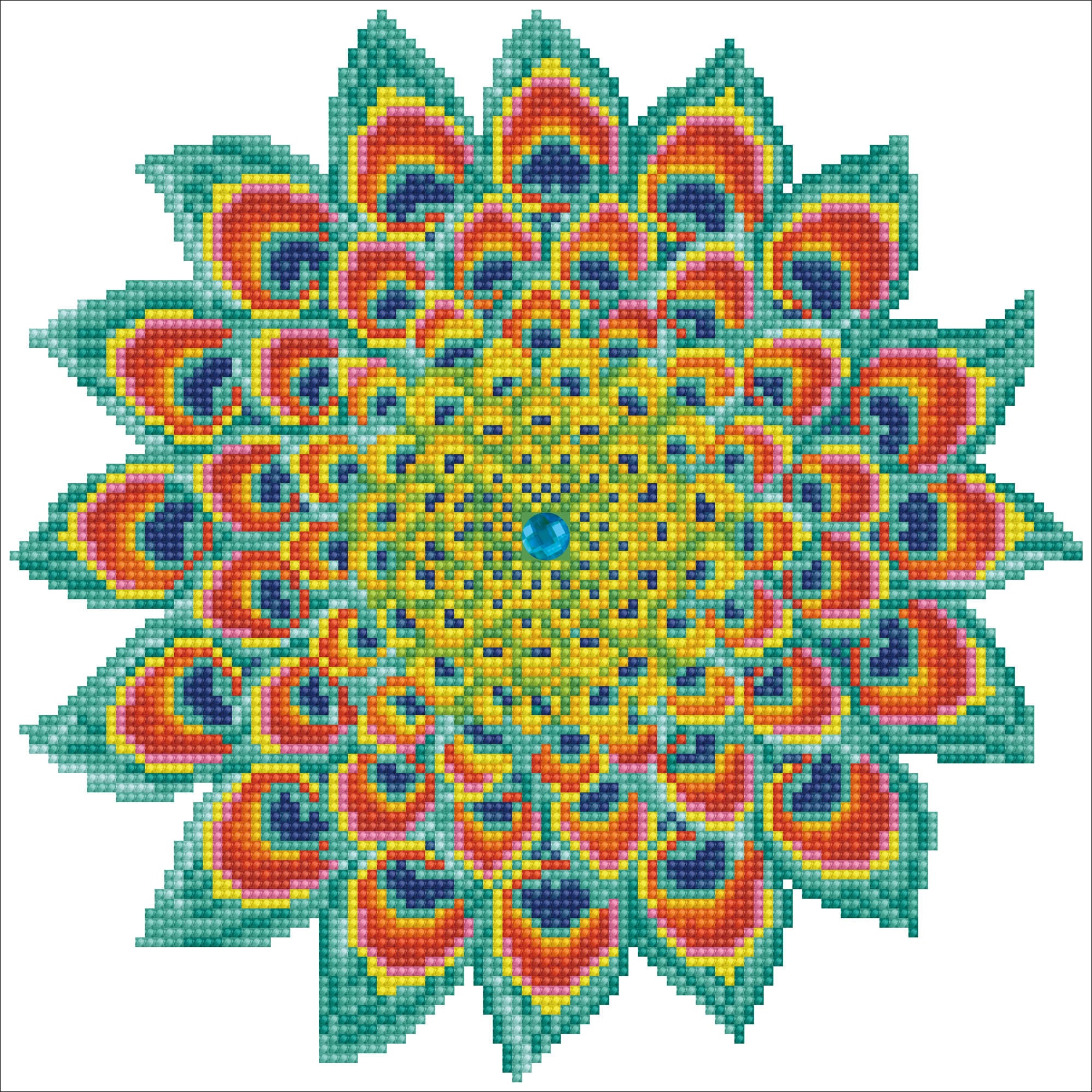 Diamond Dotz Peacock Mandala Craft Kit - Sparkle Your Creativity!