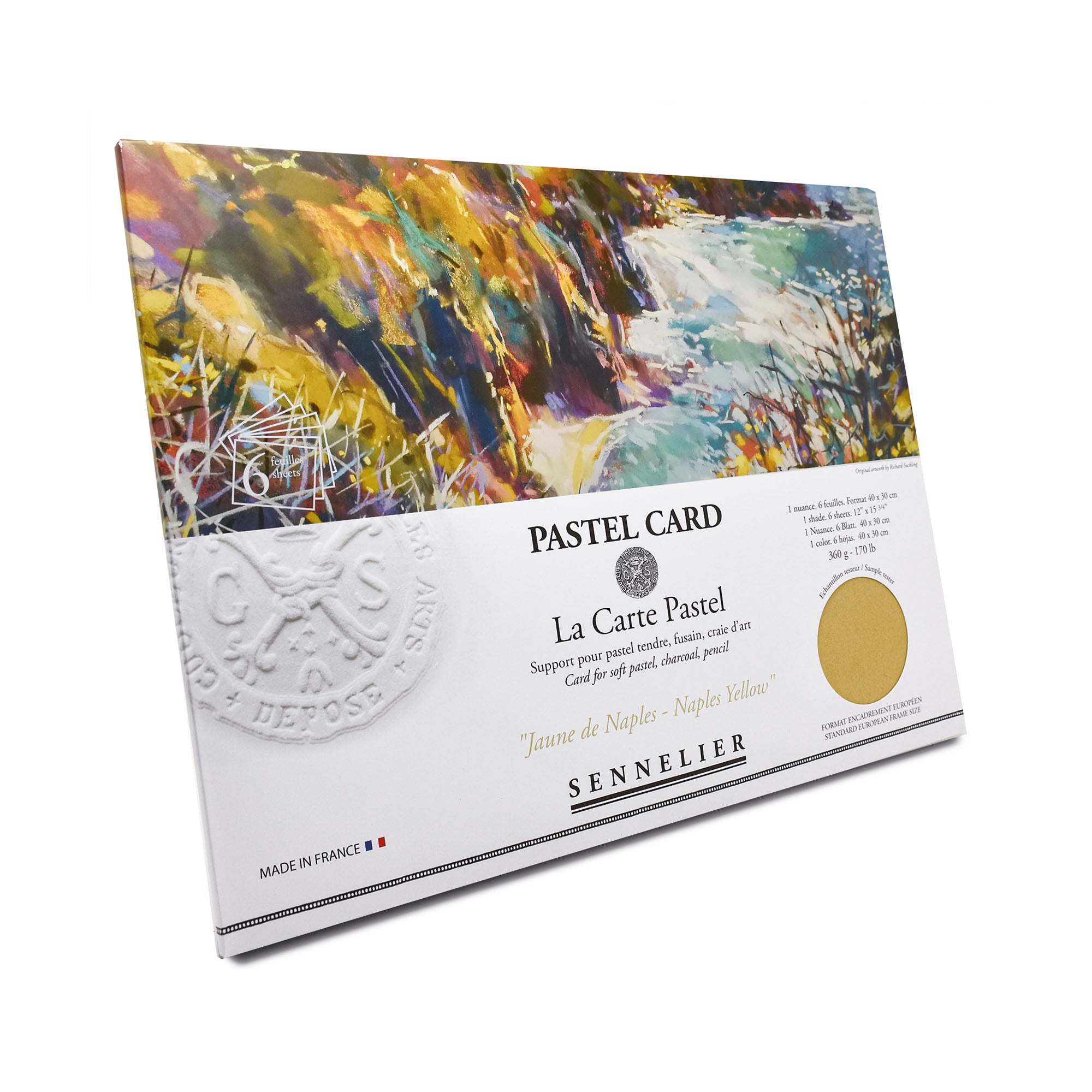 Stunning 6-Pack Pastel Cards in Naples Yellow