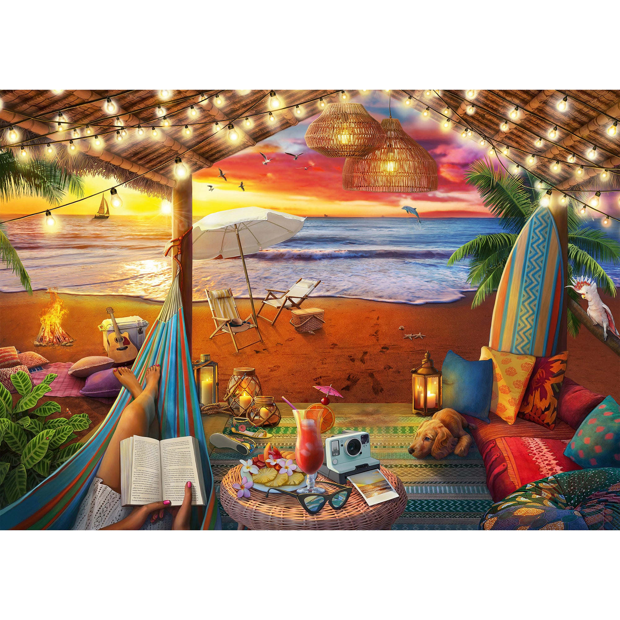 Cozy Cabana 500-Piece XXL Puzzle - Relaxing Family Fun!
