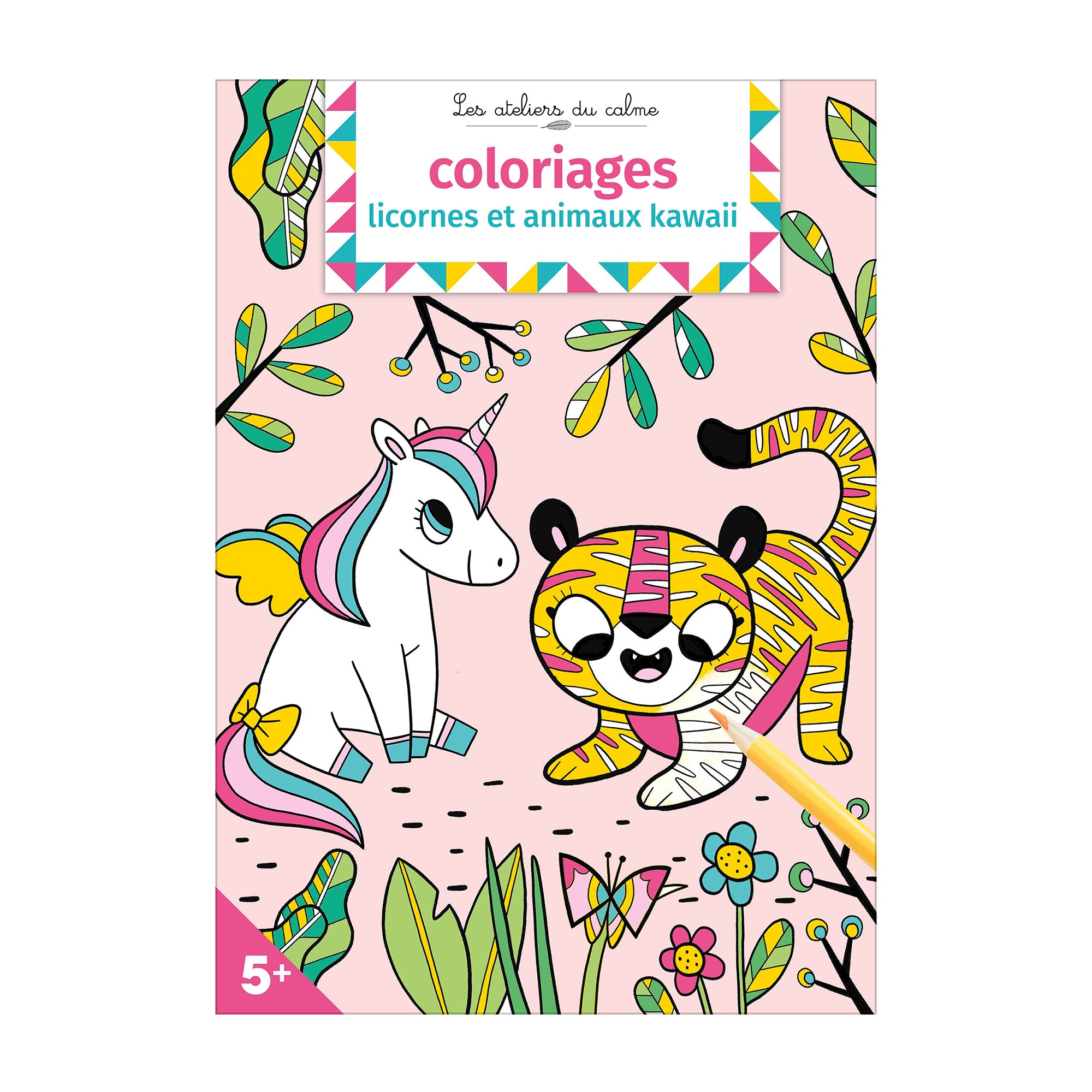 Enchanting Unicorn and Kawaii Animal Coloring Book - French Edition