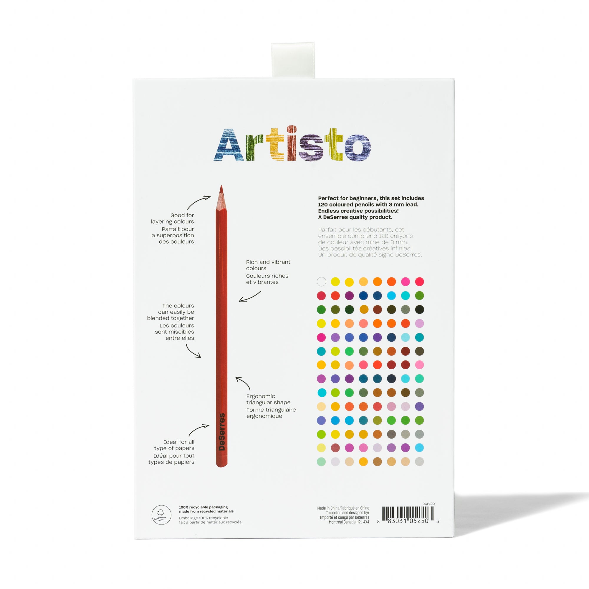 Artisto 120-Piece Coloured Pencil Set - Unleash Your Creativity!