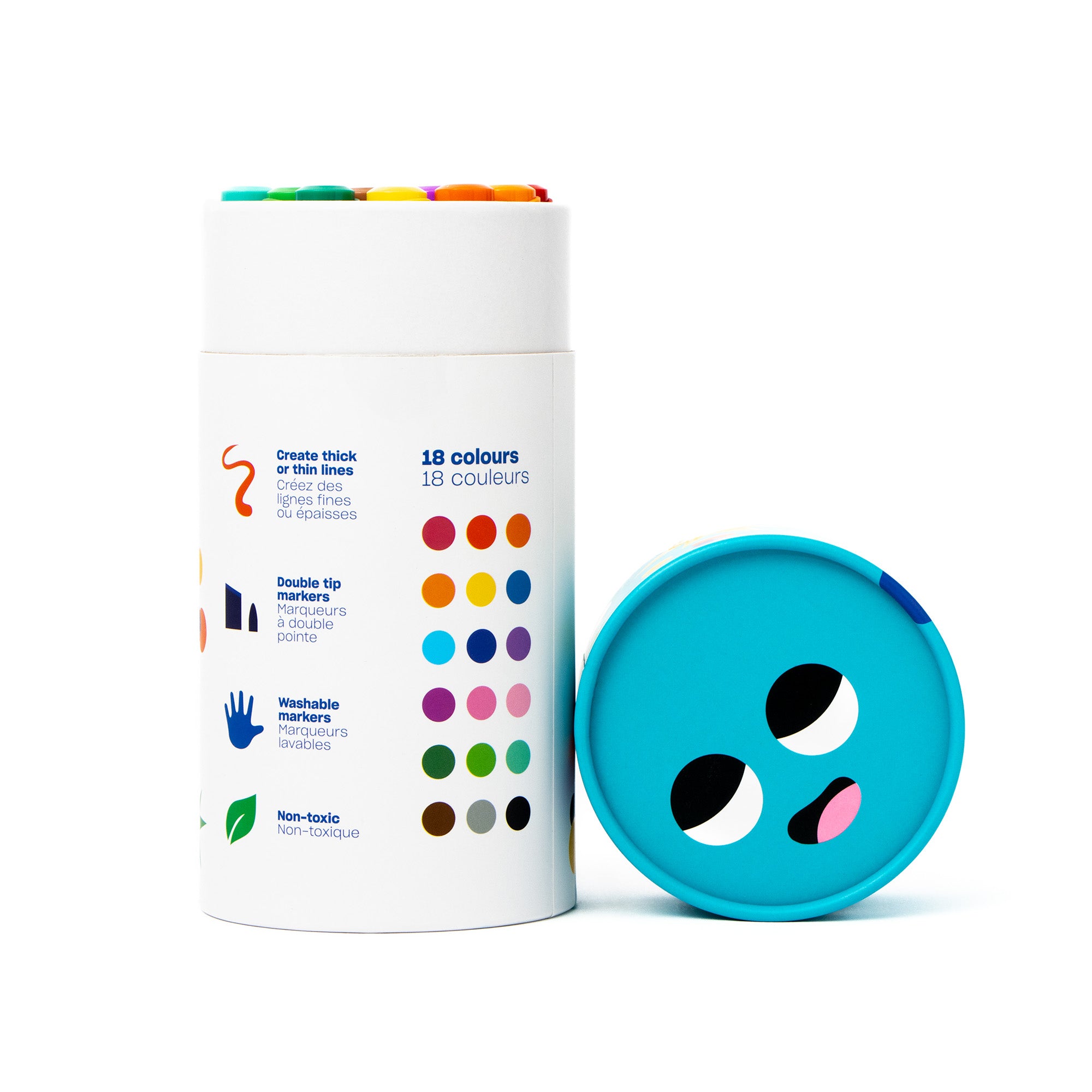 Amazing 18-Pack Duo Bambino Markers for Little Artists
