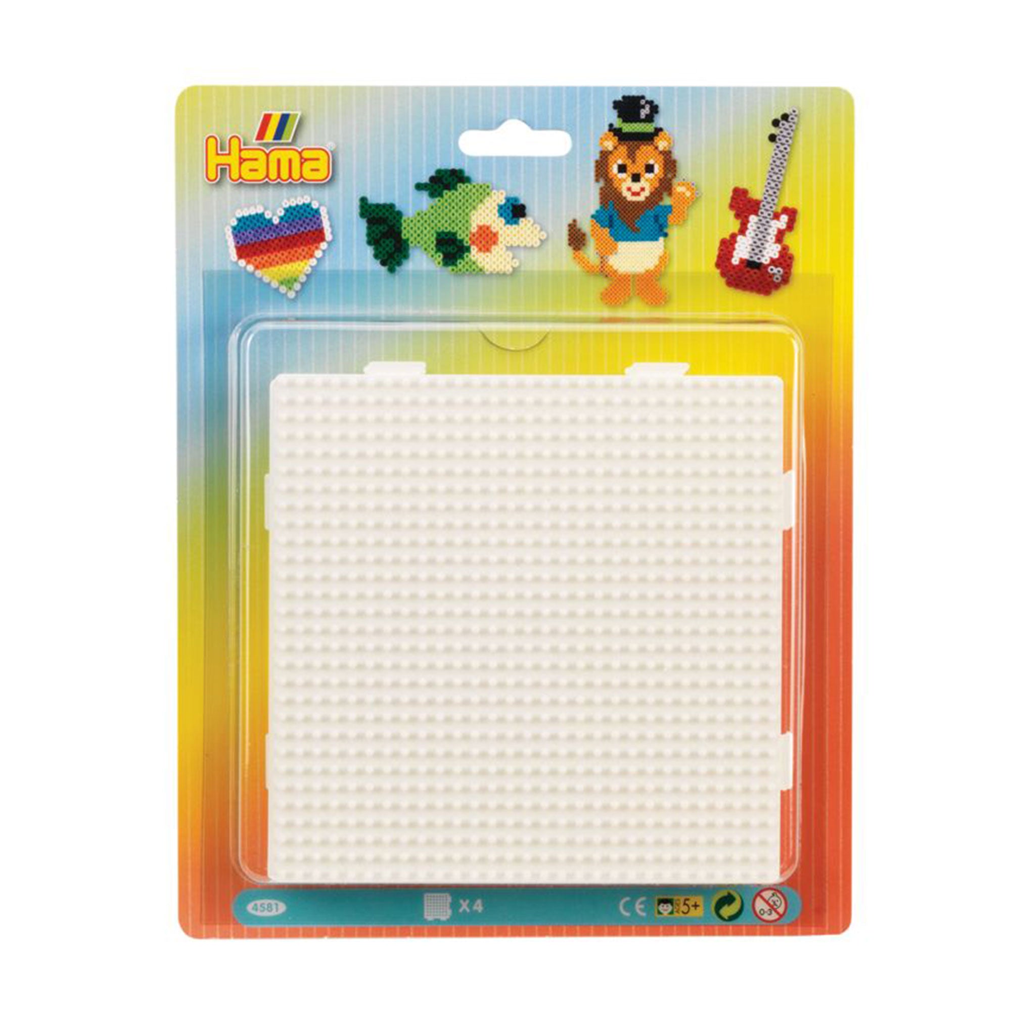 Hama 4-Pack Square Pegboards: Unleash Your Creativity!